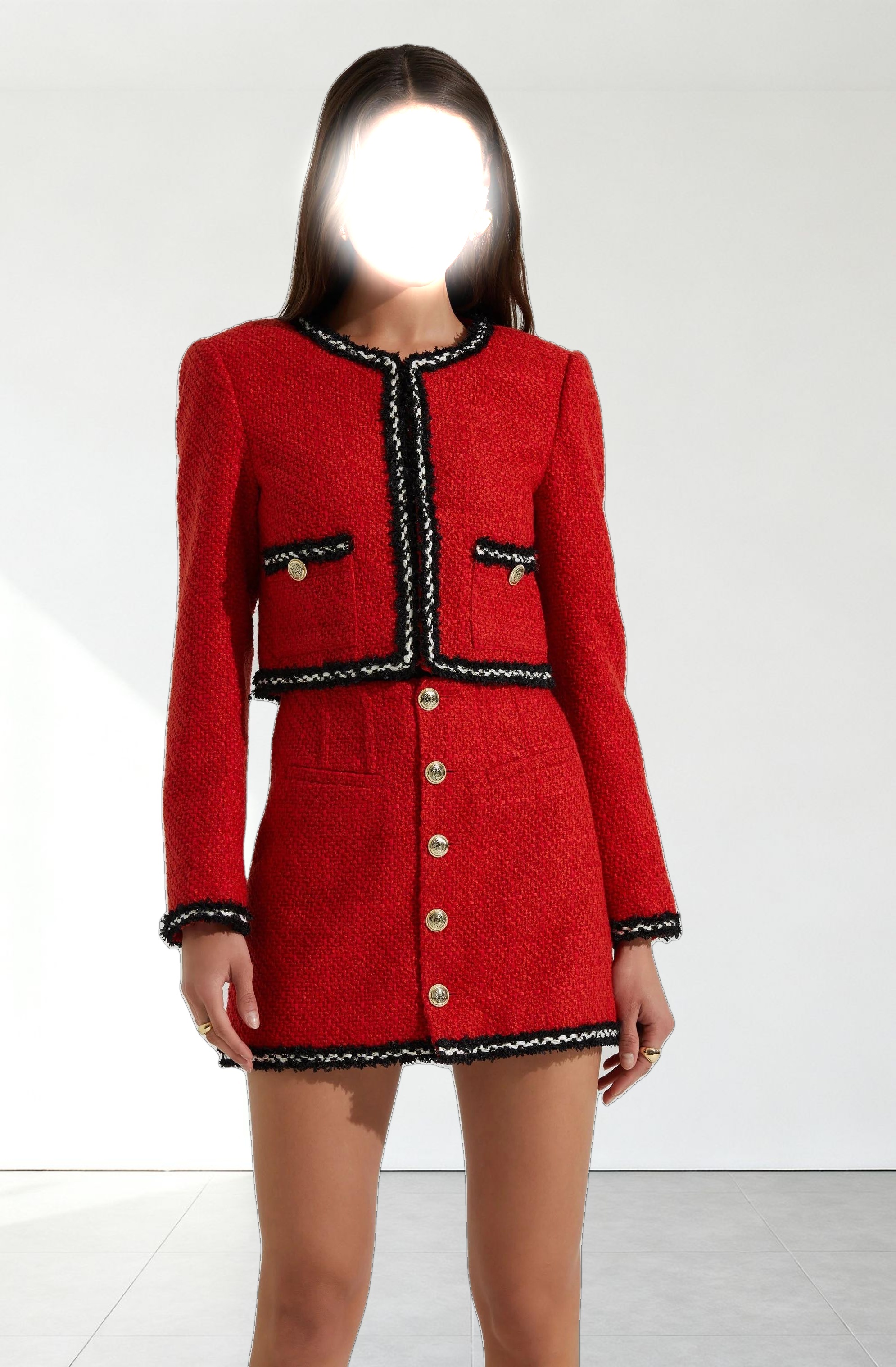 Milena Boxy Tweed Jacket