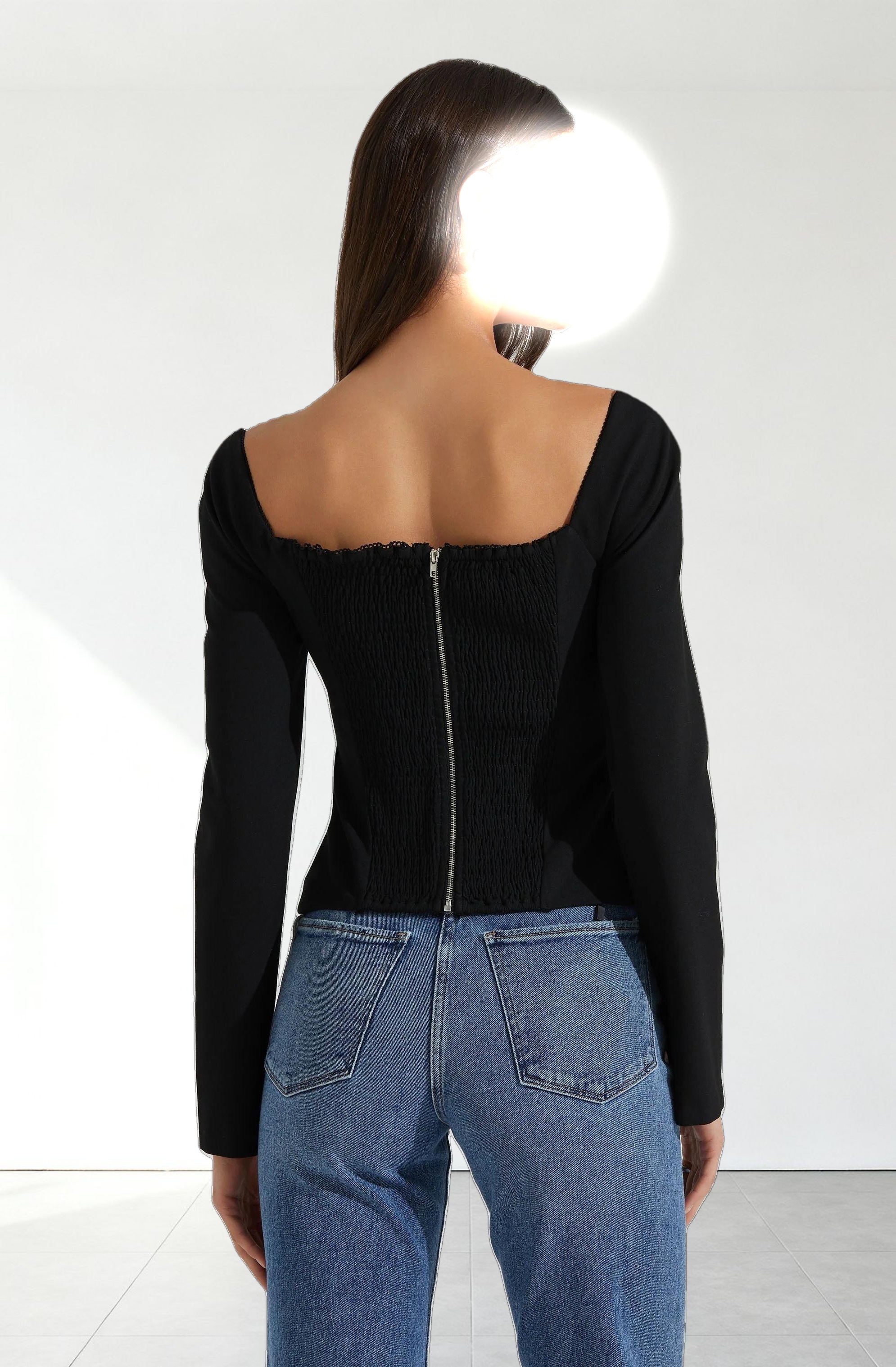 Whitley Peekaboo Contrast Top