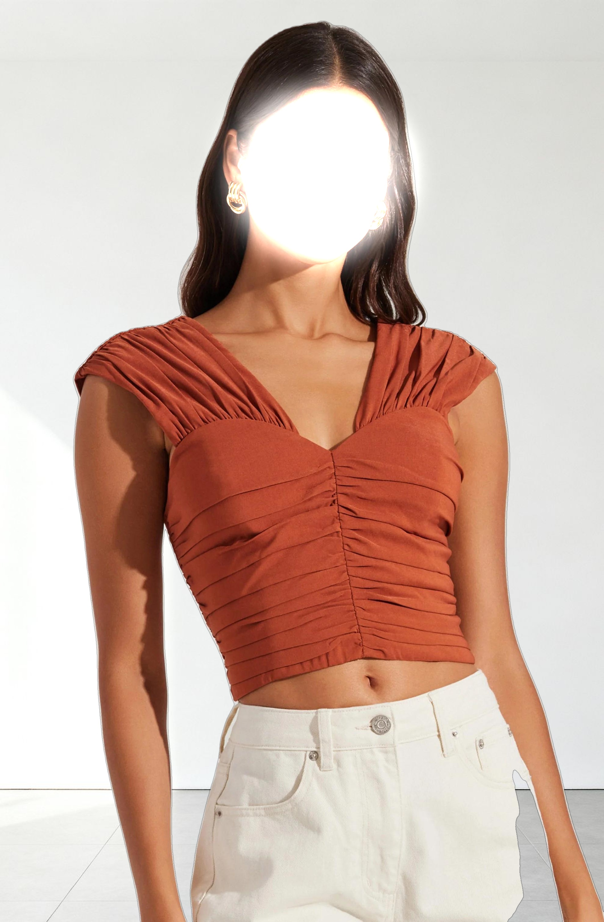 Samarra Ruched Crop Top
