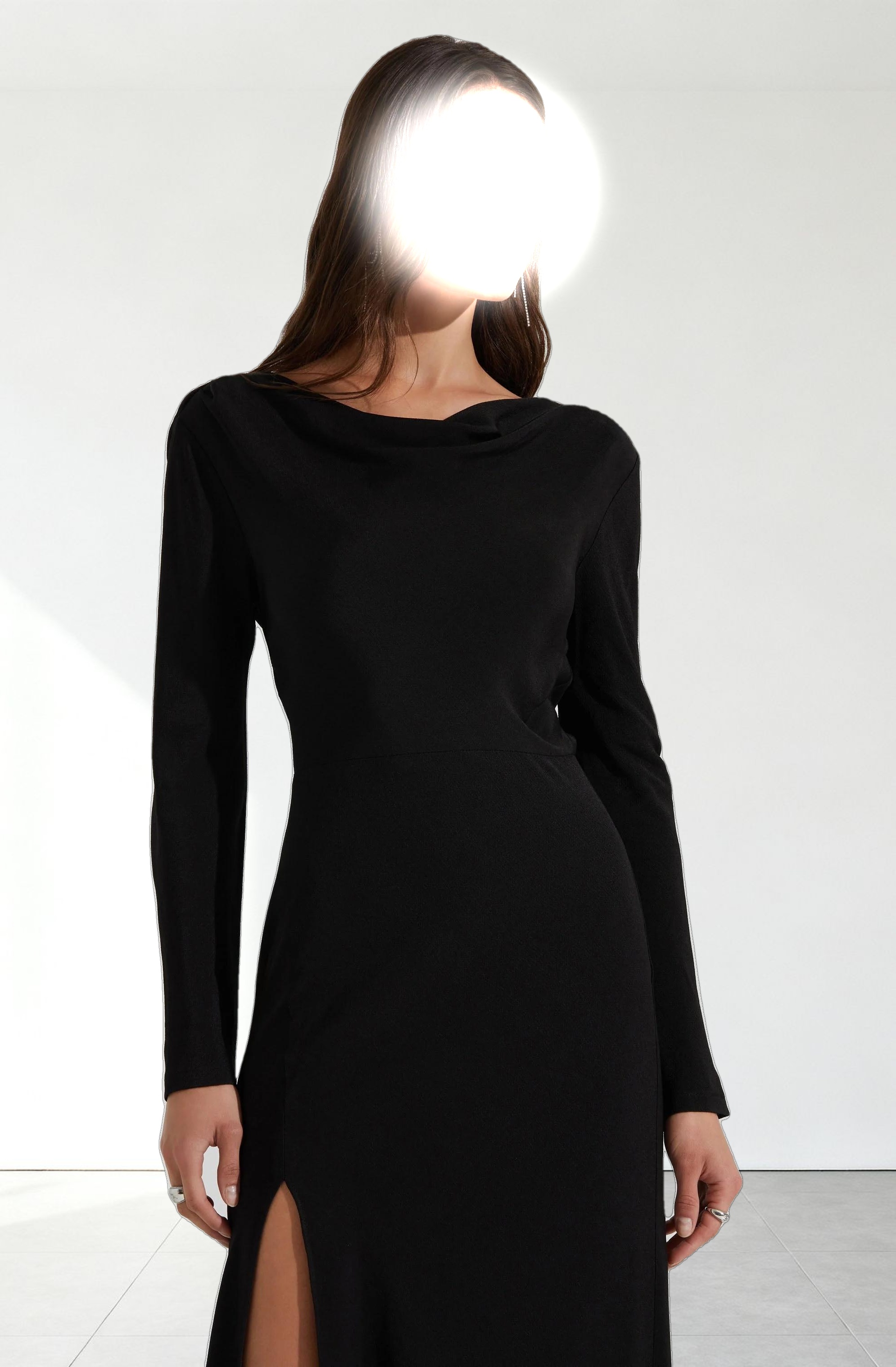 Decima Cowl Neck Maxi Dress