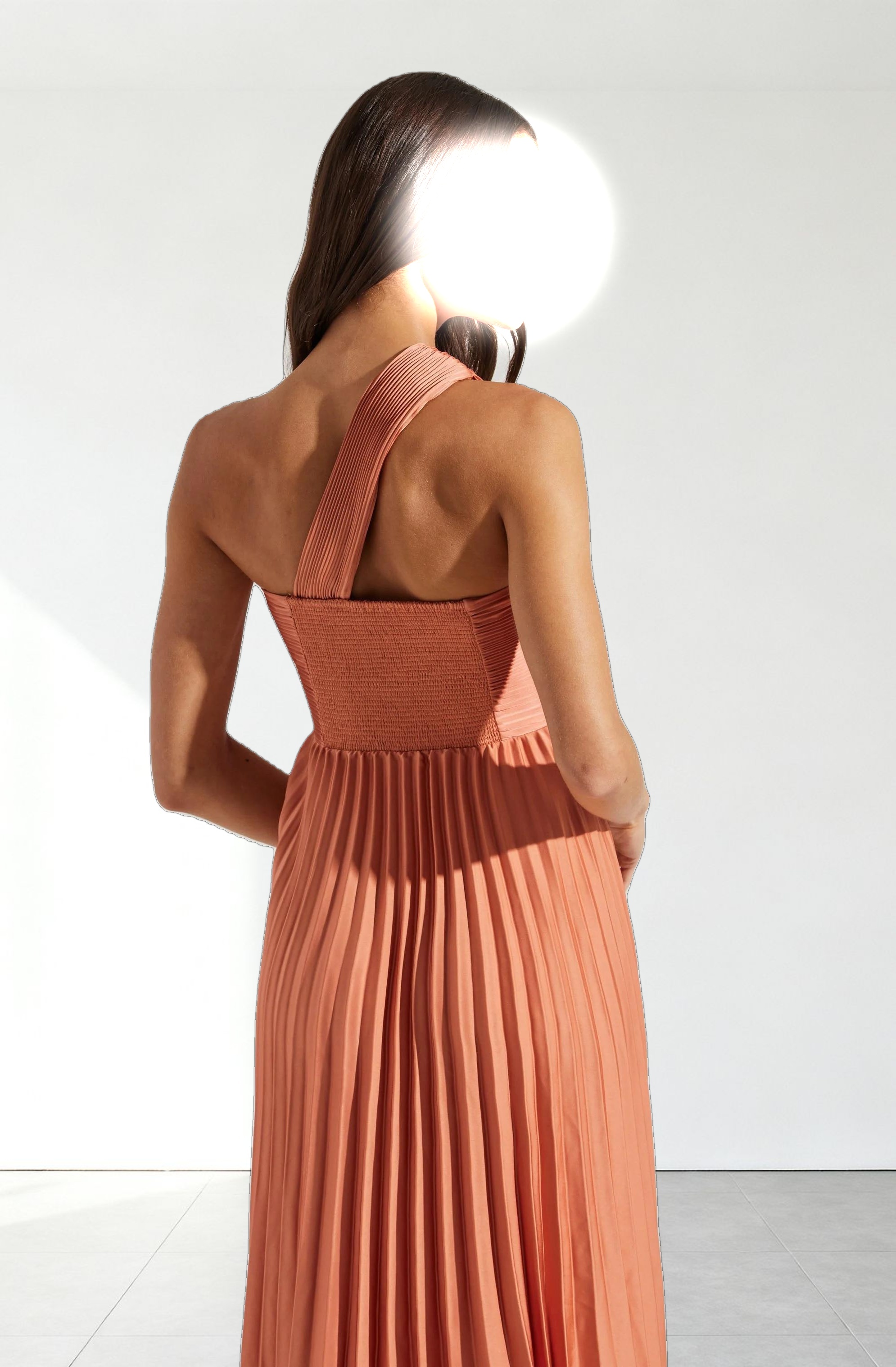 Rasya Pleated Maxi Dress