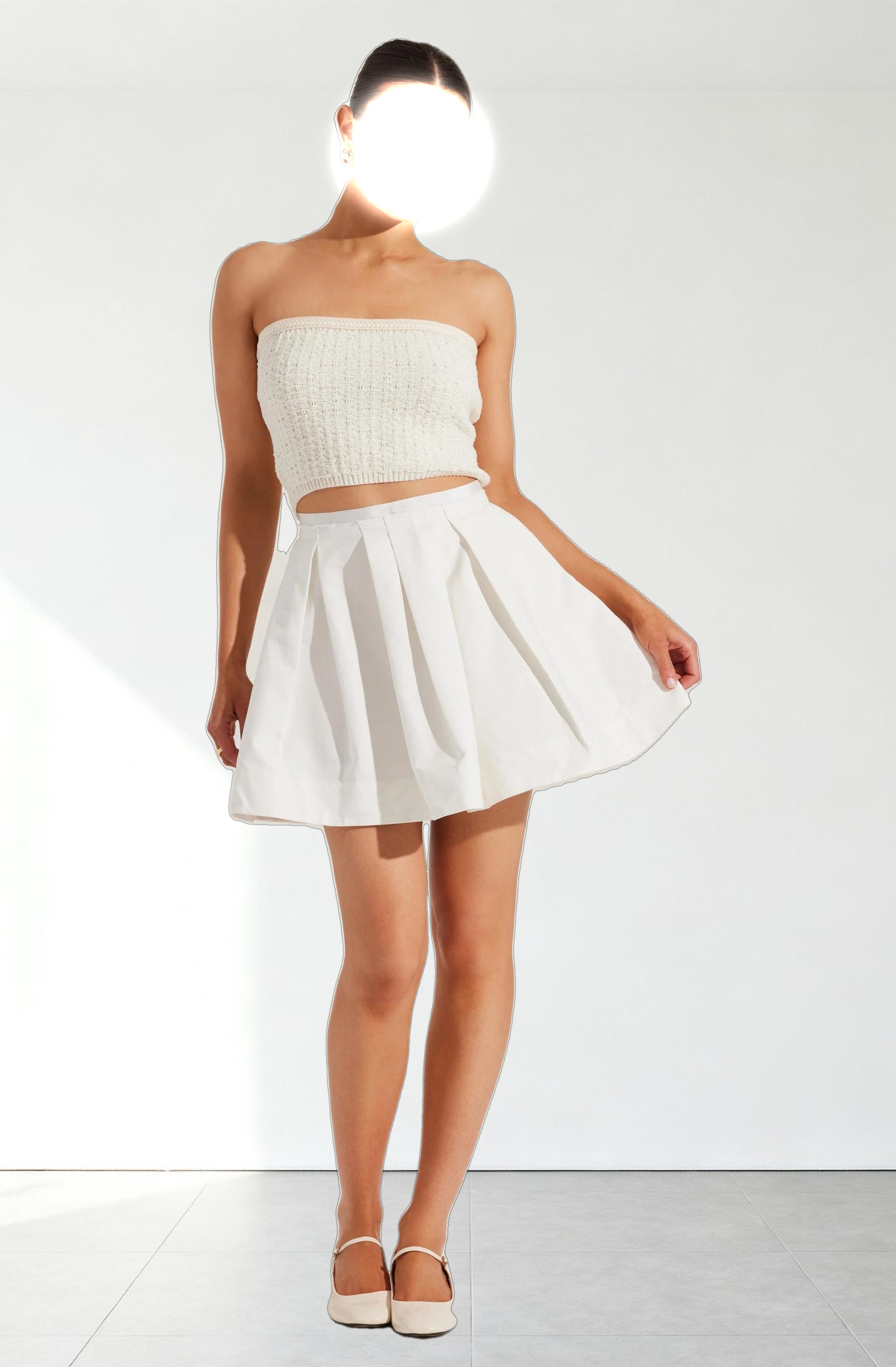 Antheia Pleated Mini Skirt