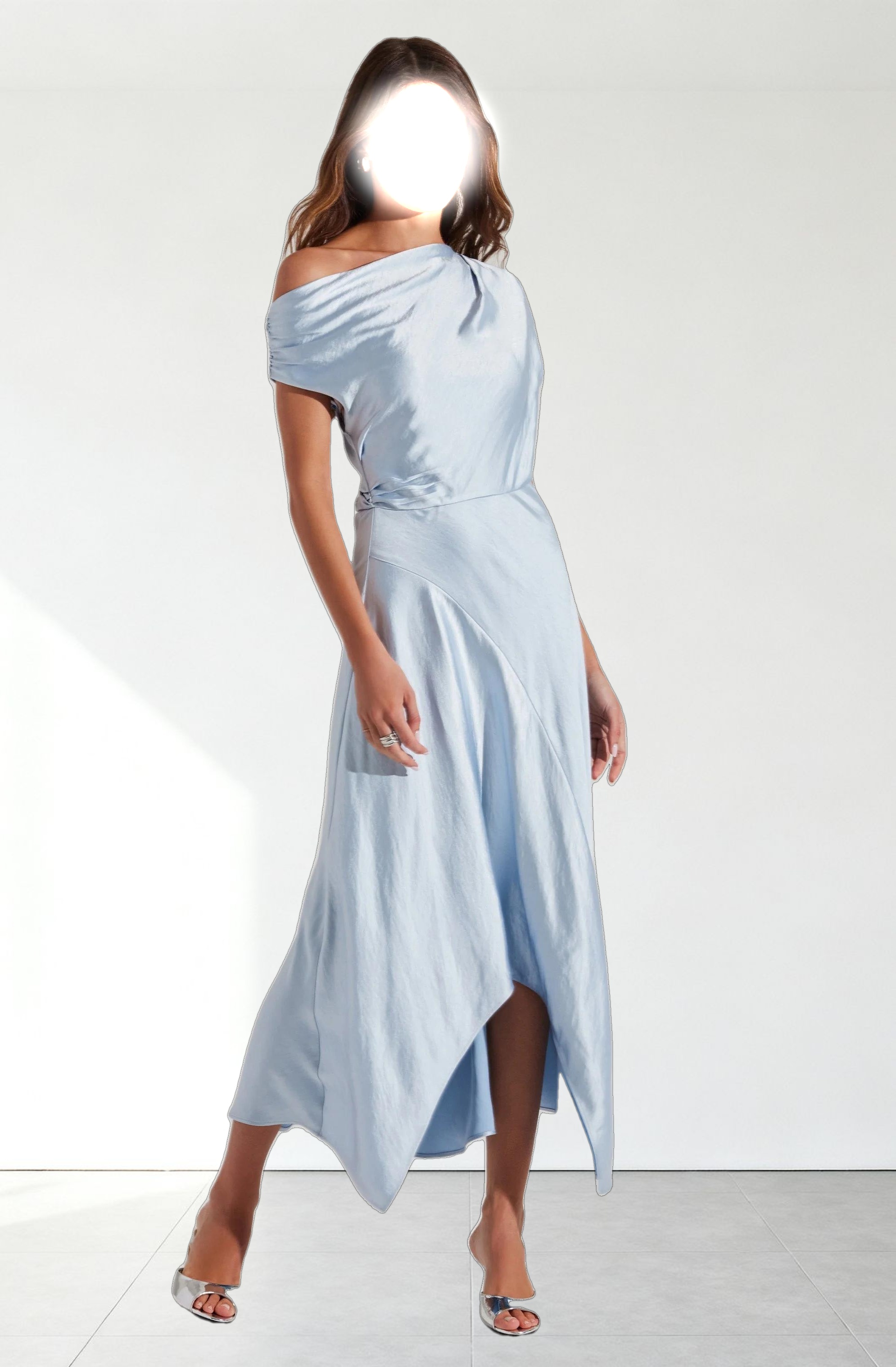 Mairyn Satin Midi Dress