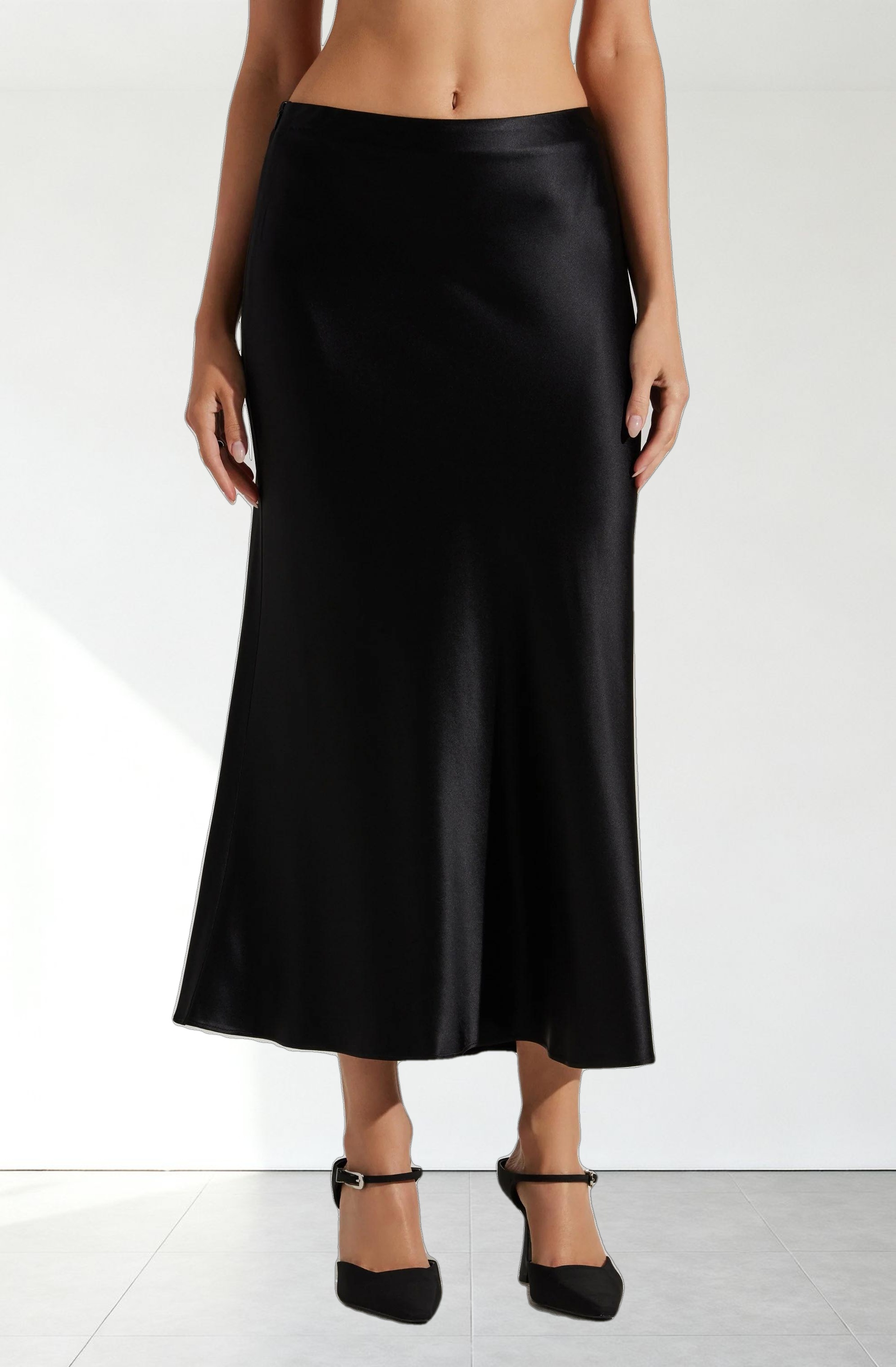 Windey Satin Maxi Skirt