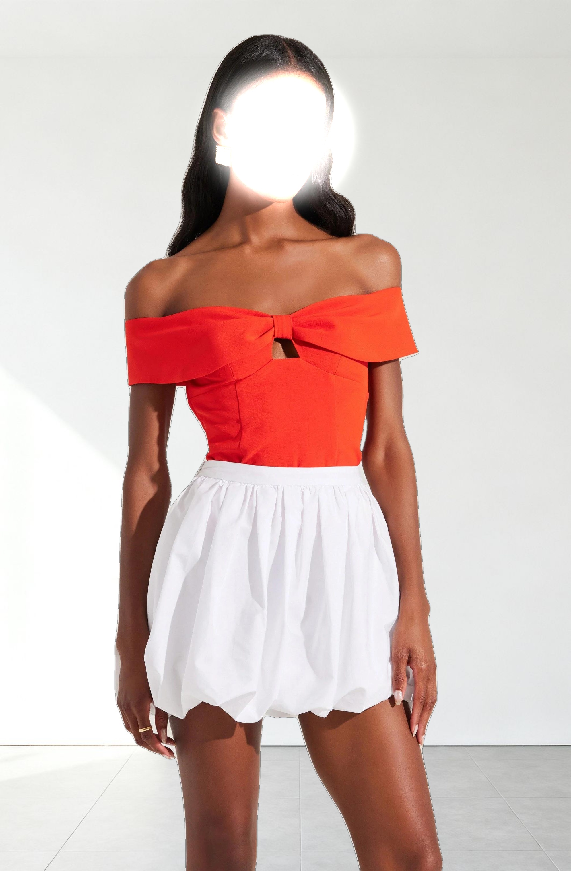 Telayna Off Shoulder Bow Top