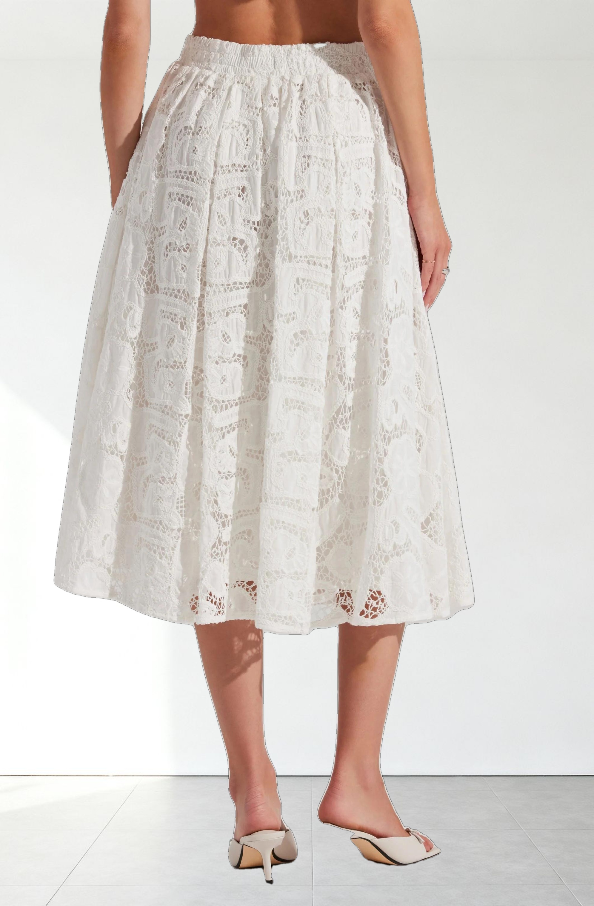 Ceren Crochet Lace Skirt