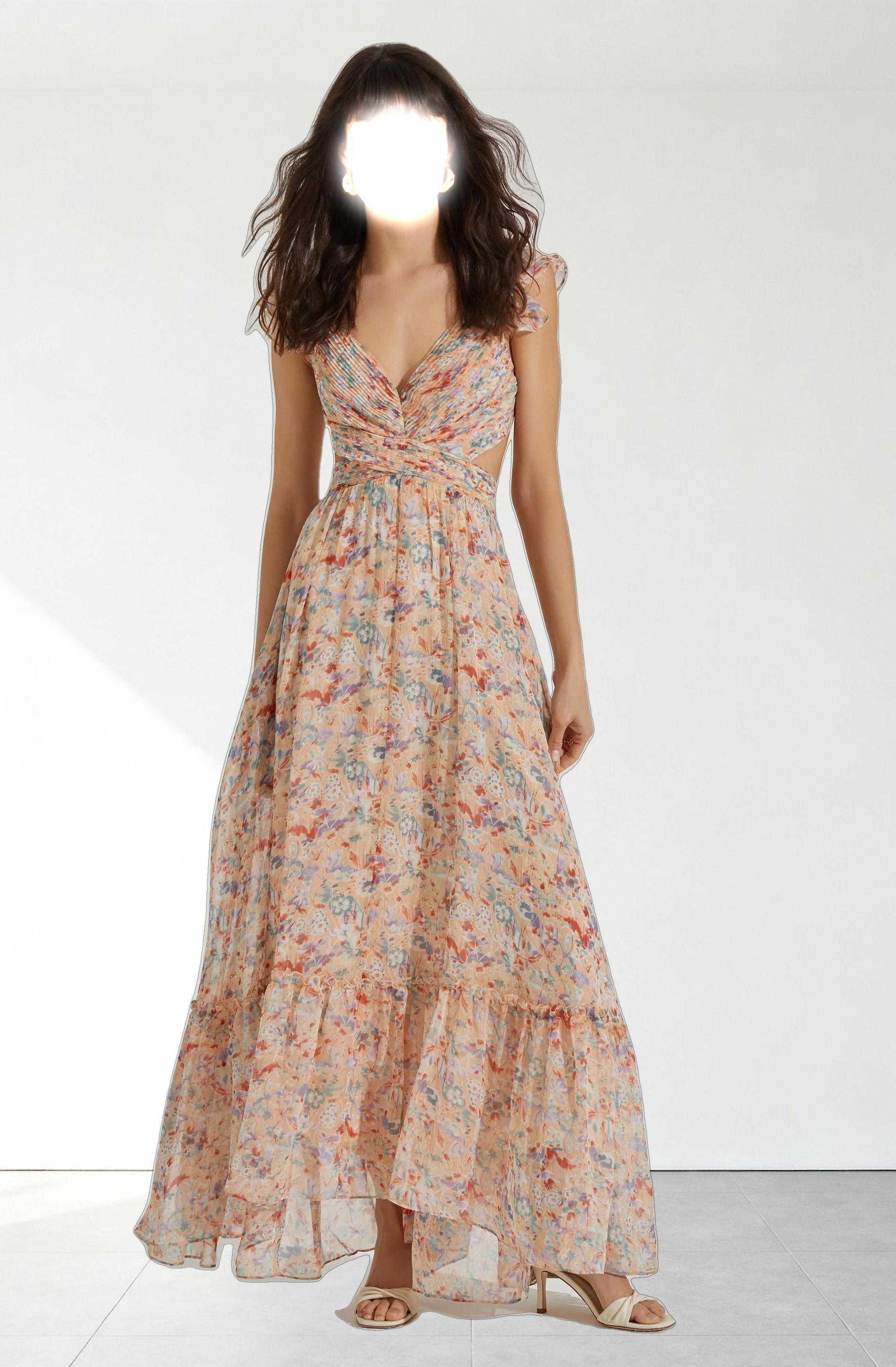 Primrose Floral Strappy Back Maxi Dress
