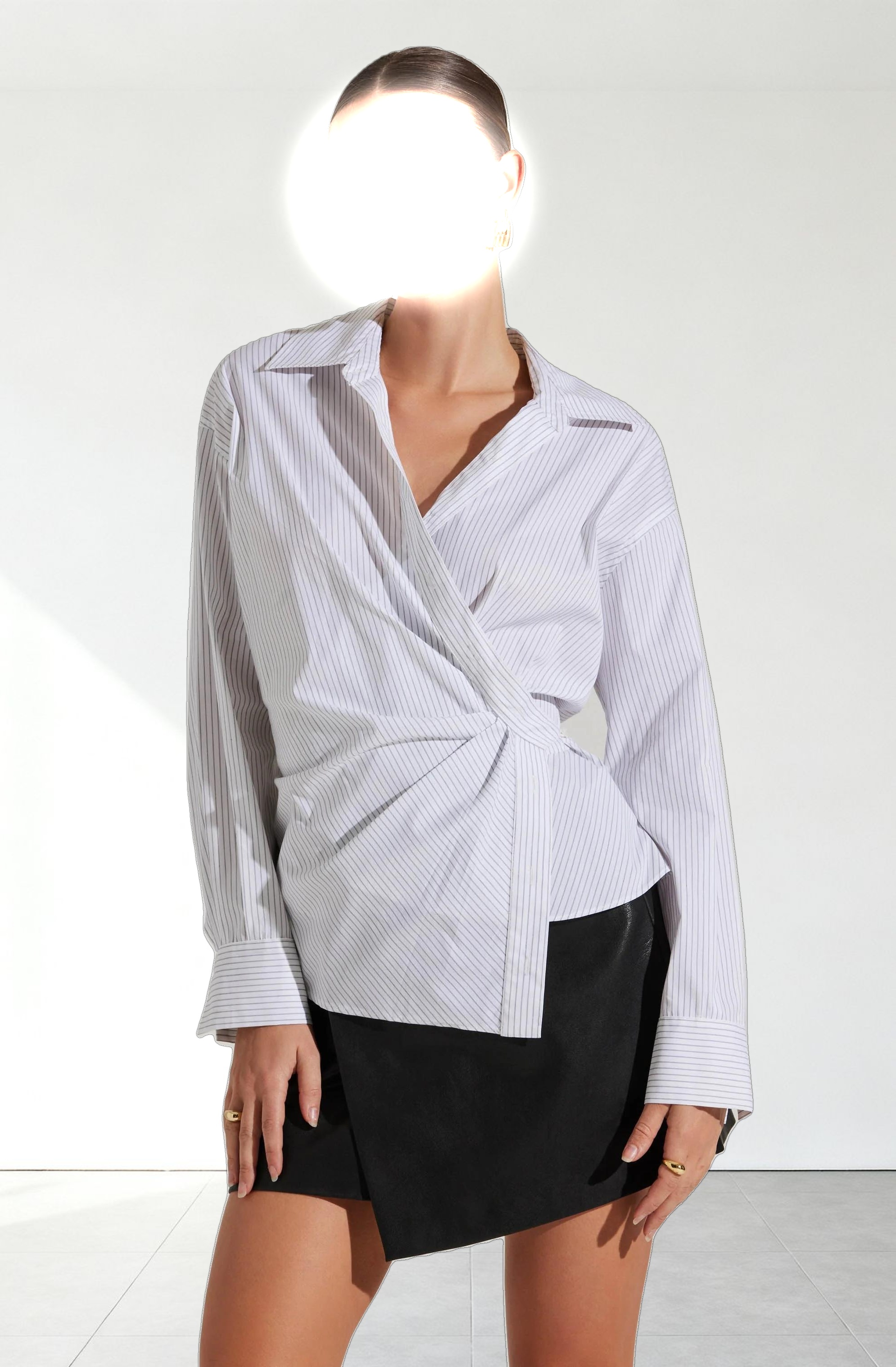 Flykra Asymmetrical Wrap Shirt
