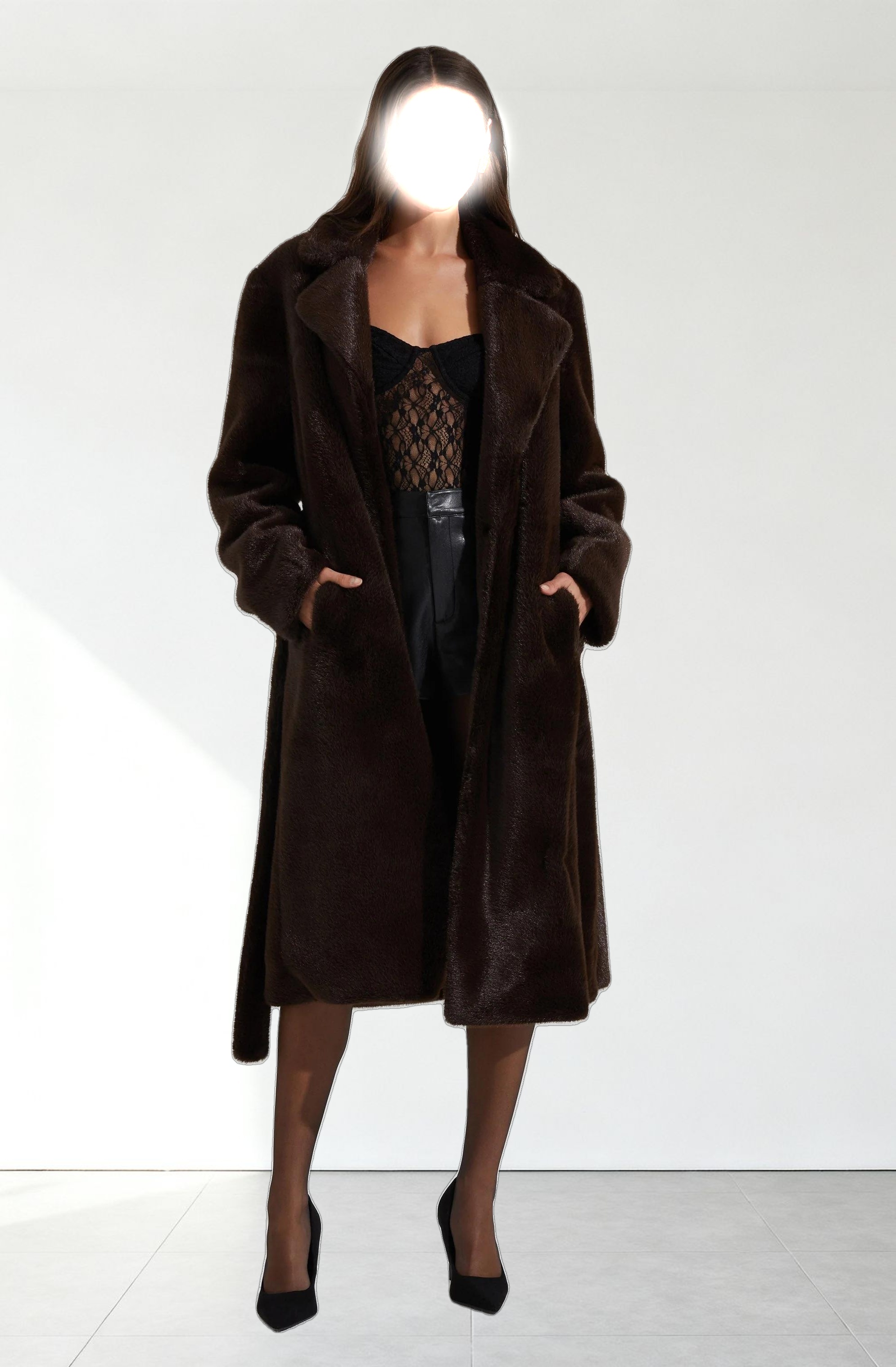 Maisie Faux Fur Longline Coat