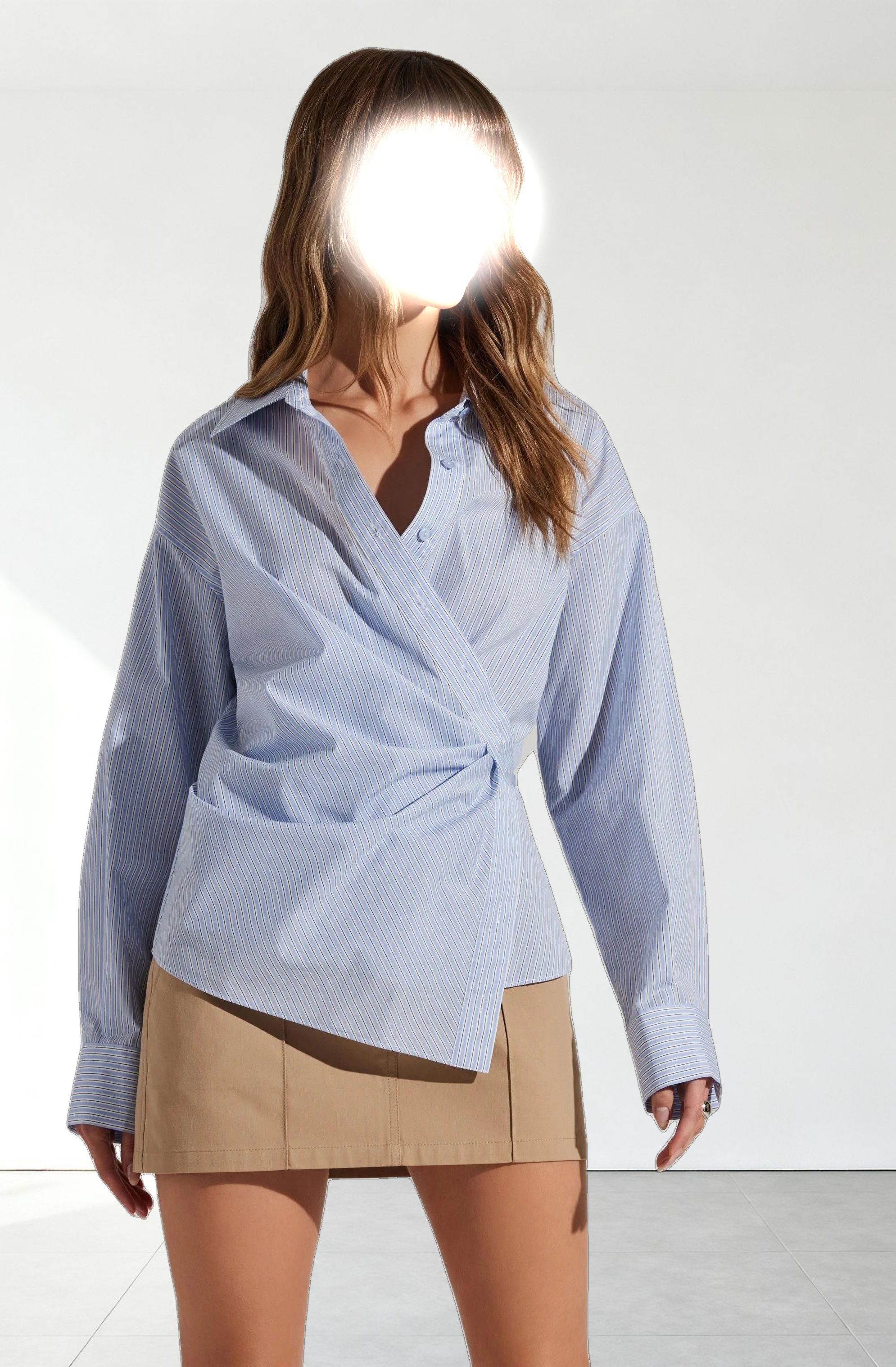 Flykra Asymmetrical Wrap Shirt