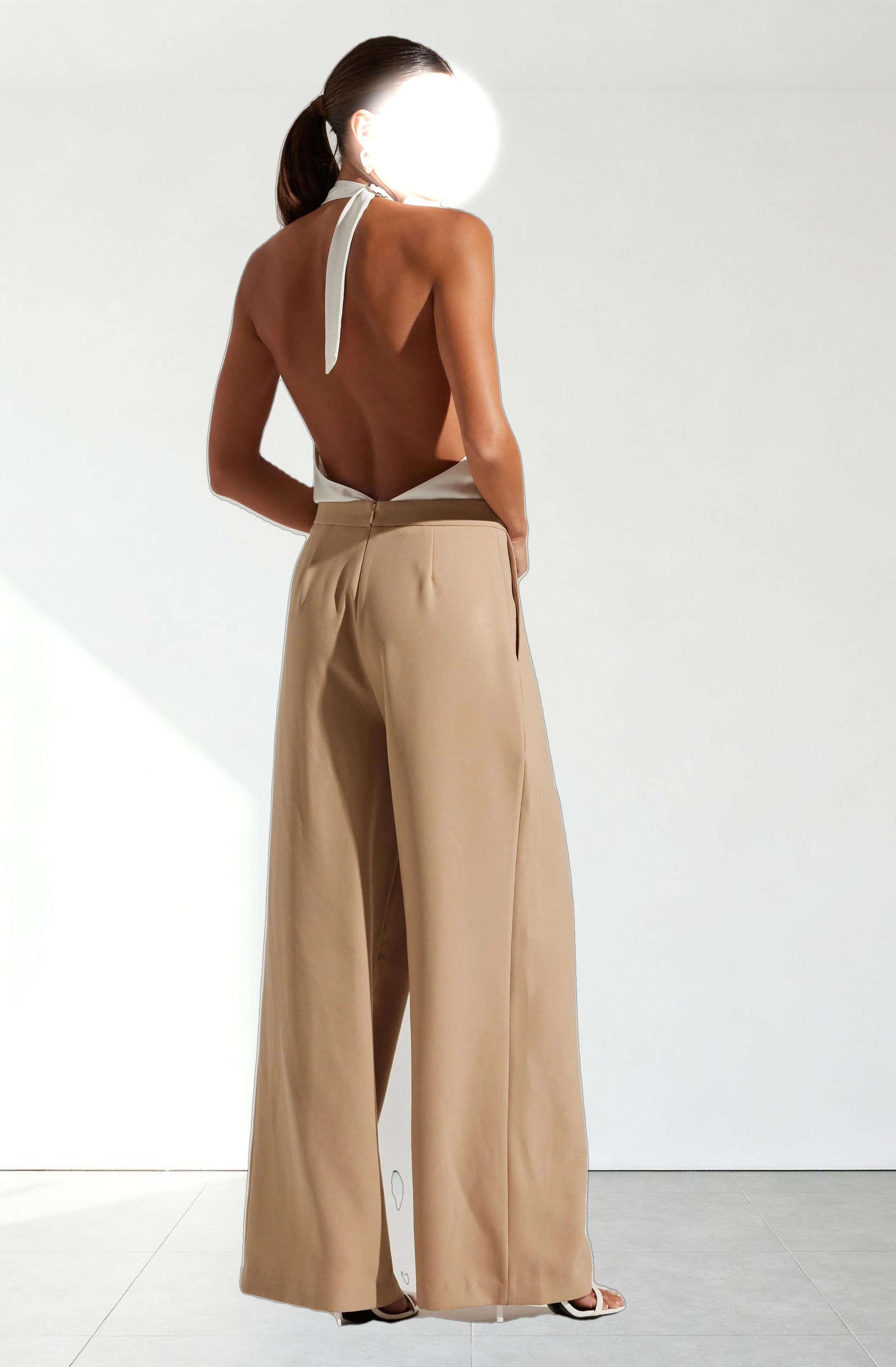 Aryn Cowl Neck Halter Jumpsuit