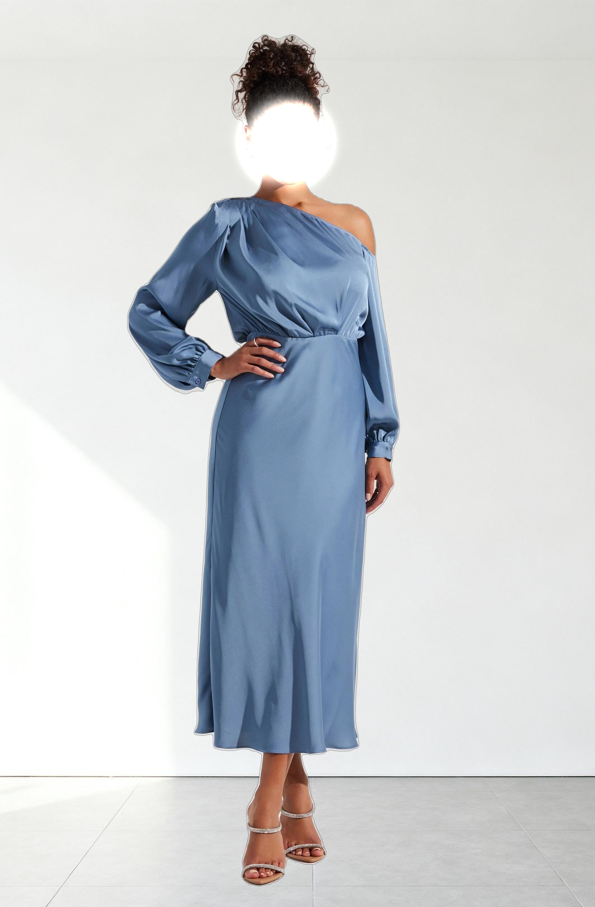 Elwood Satin Off Shoulder Dress