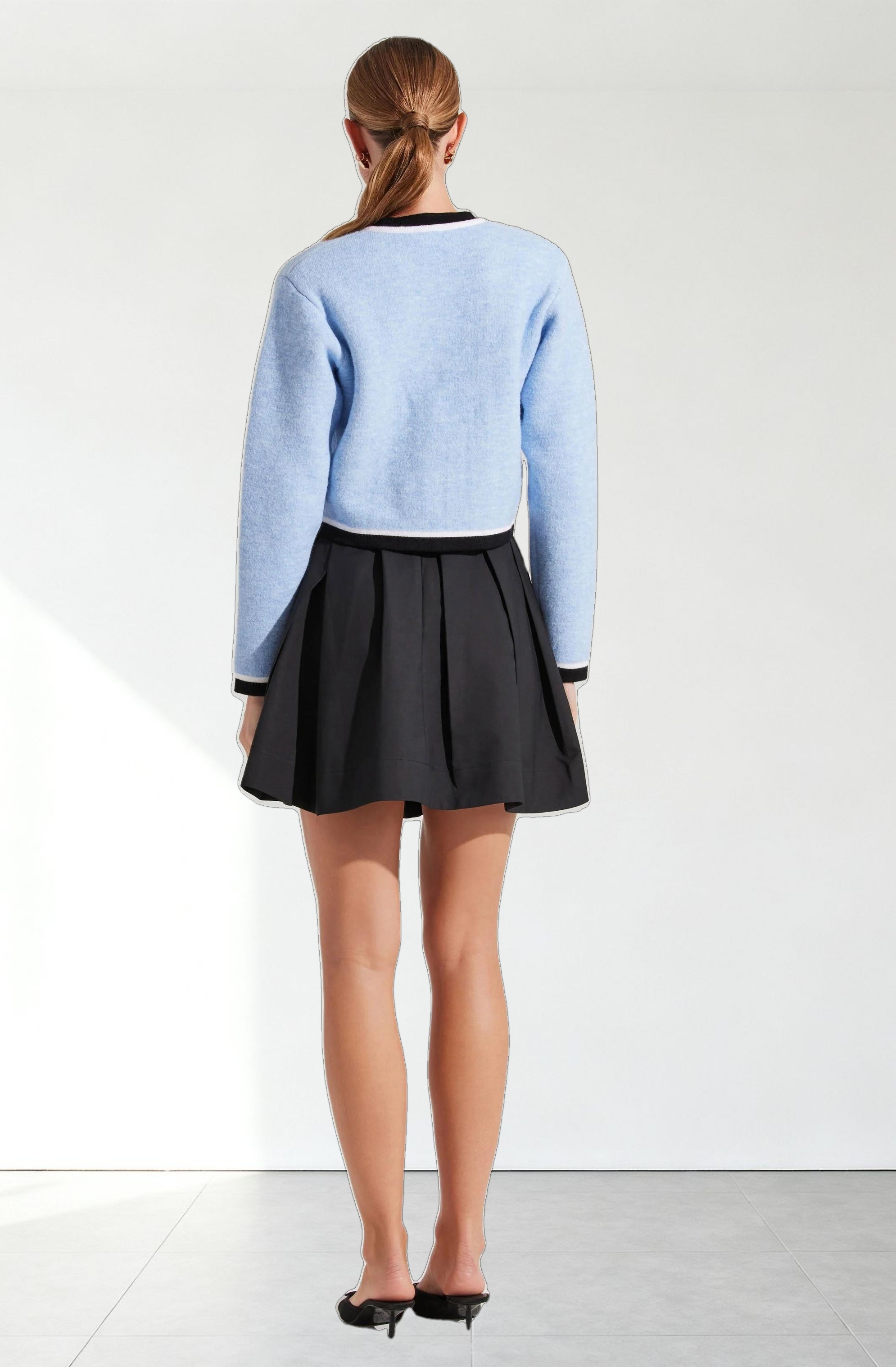 Hattie Contrast Trim Cardigan