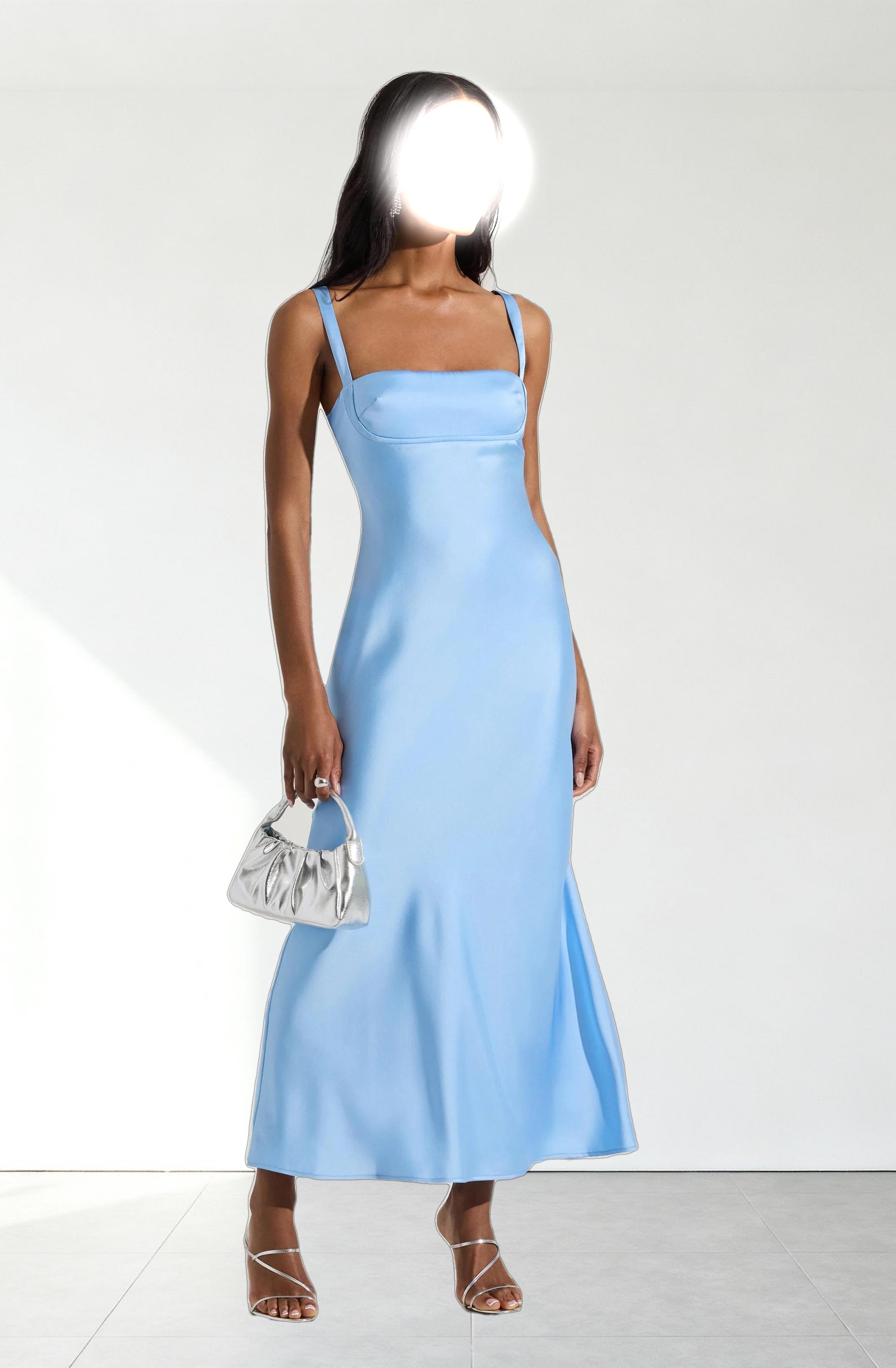 Stacie Satin Maxi Dress