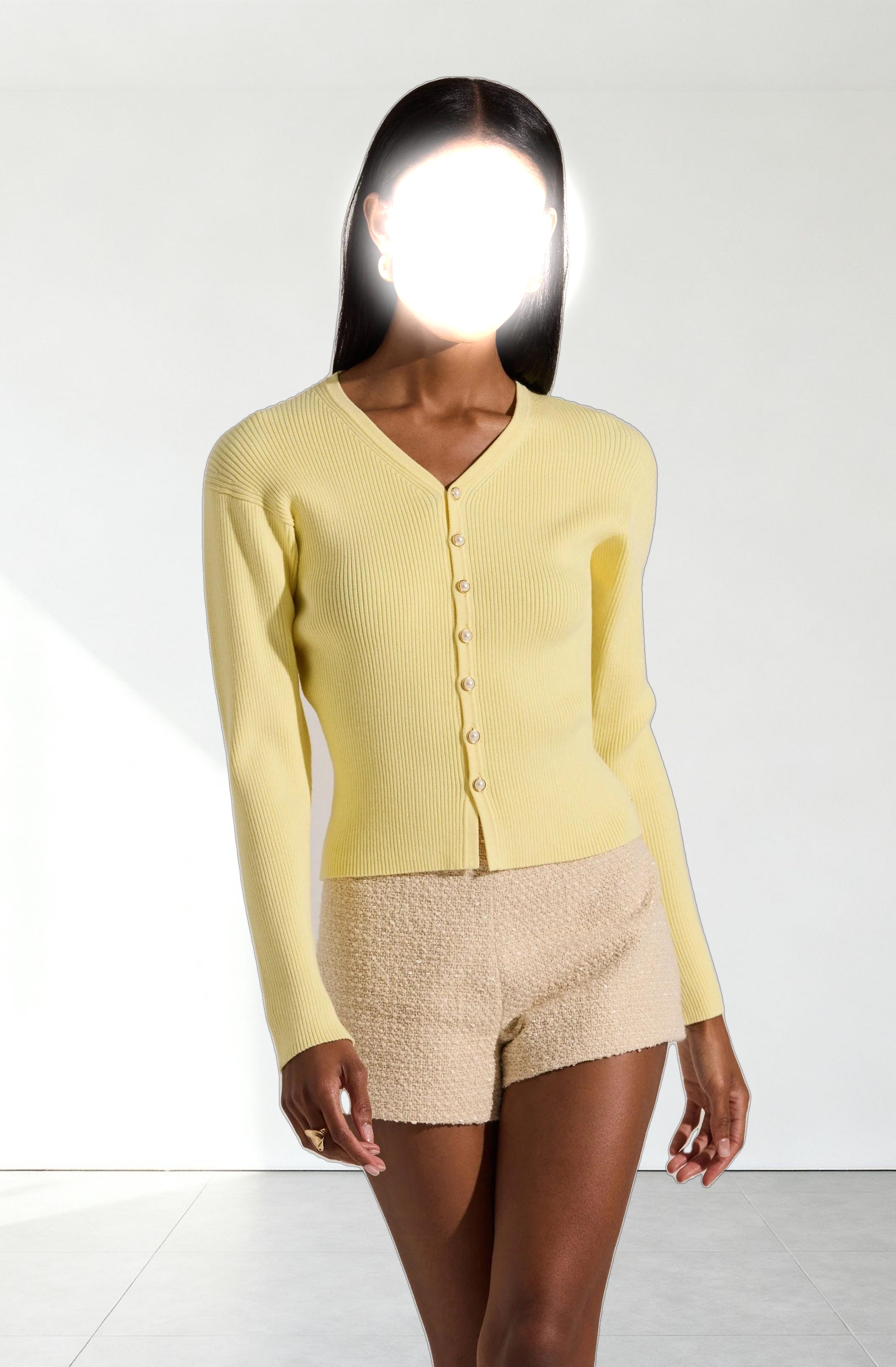 Delynn Ribbed Cardigan Sweater