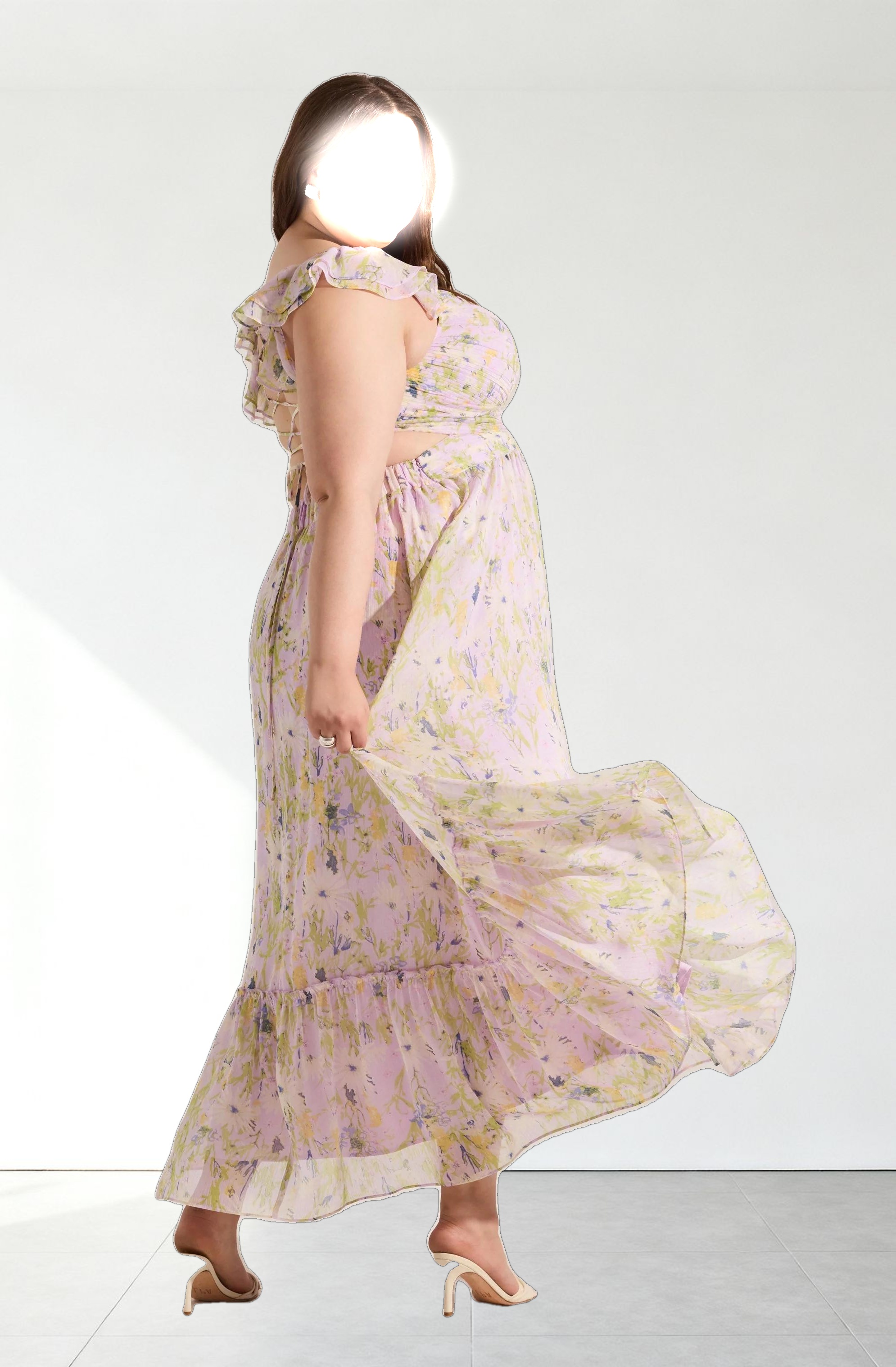 Primrose Floral Strappy Back Maxi Dress
