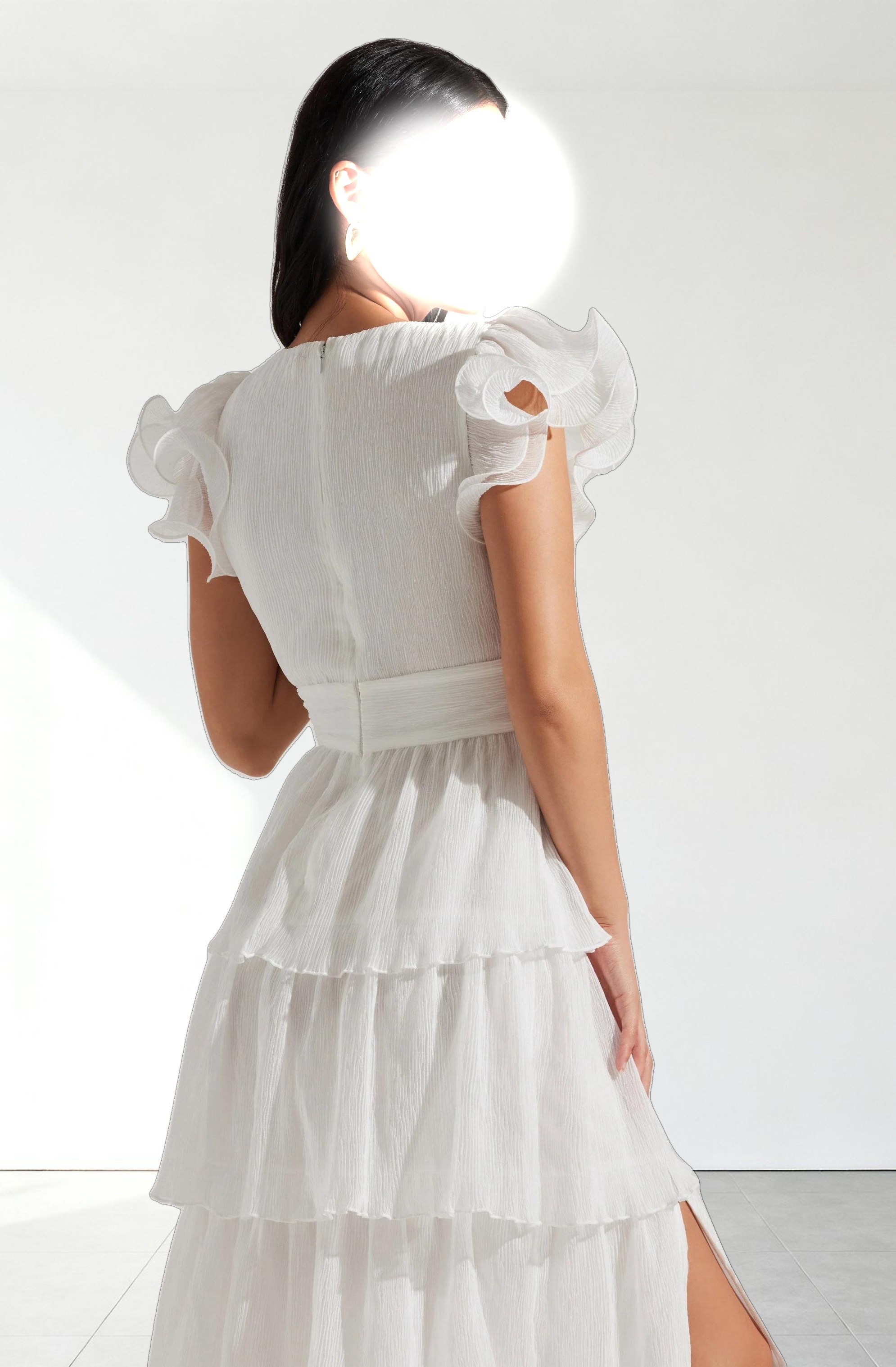 Emporia Tiered Tulle Midi Dress