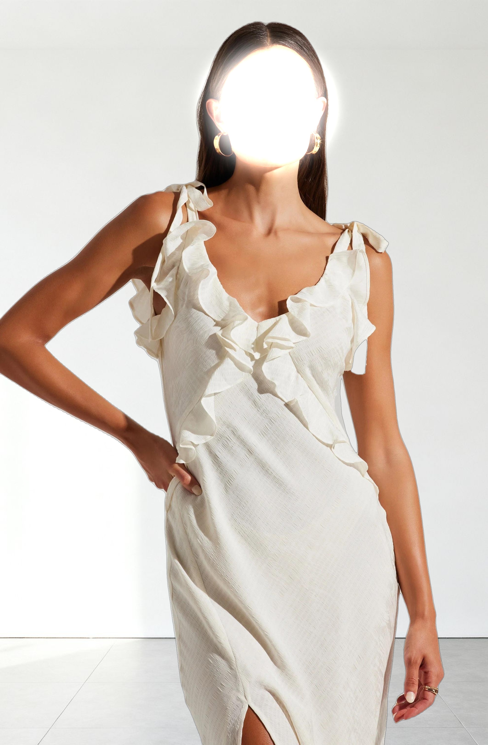 Sorbae Ruffle Maxi Dress