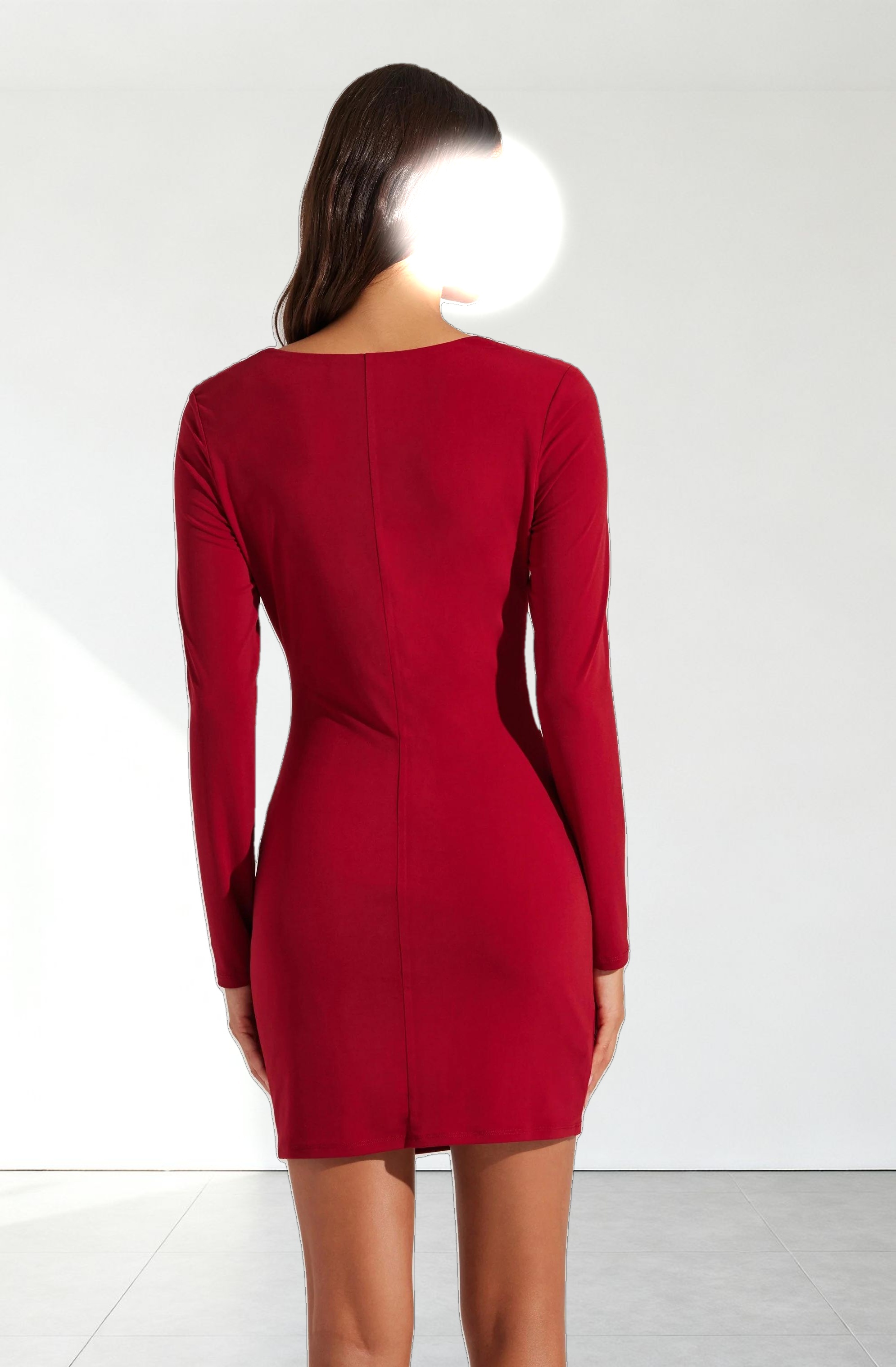 Cowl Neck Mini Dress