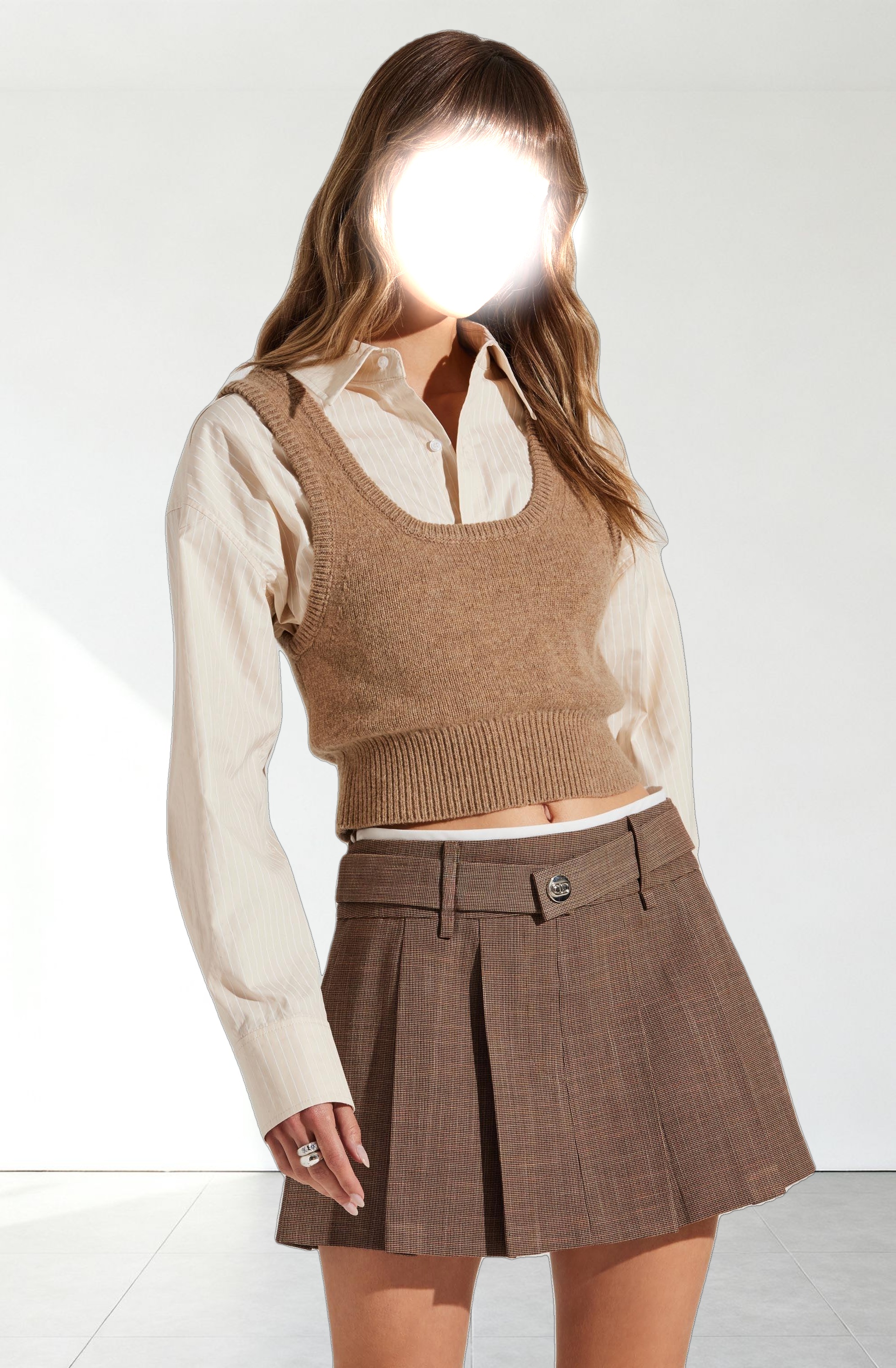 Eirwen Pleated Mini Skirt