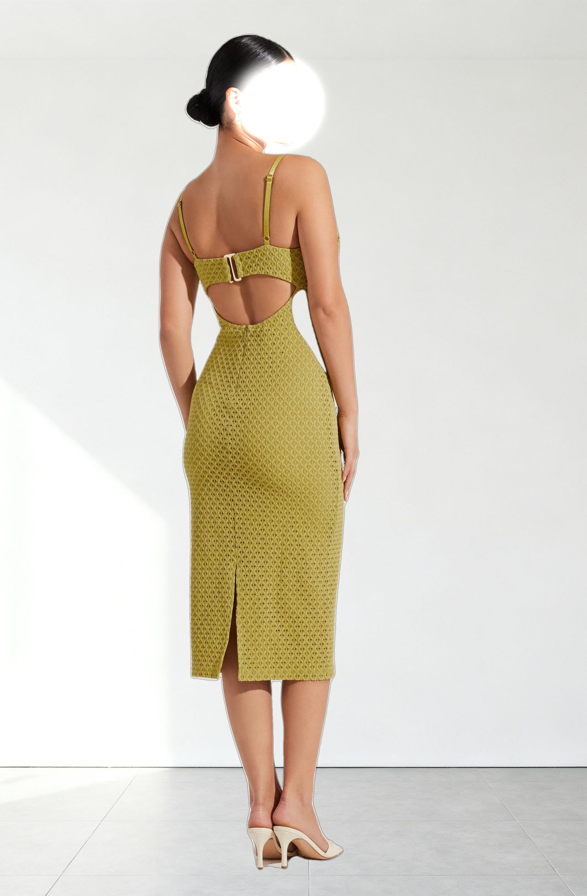 Jaida Bustier Bodycon Midi Dress