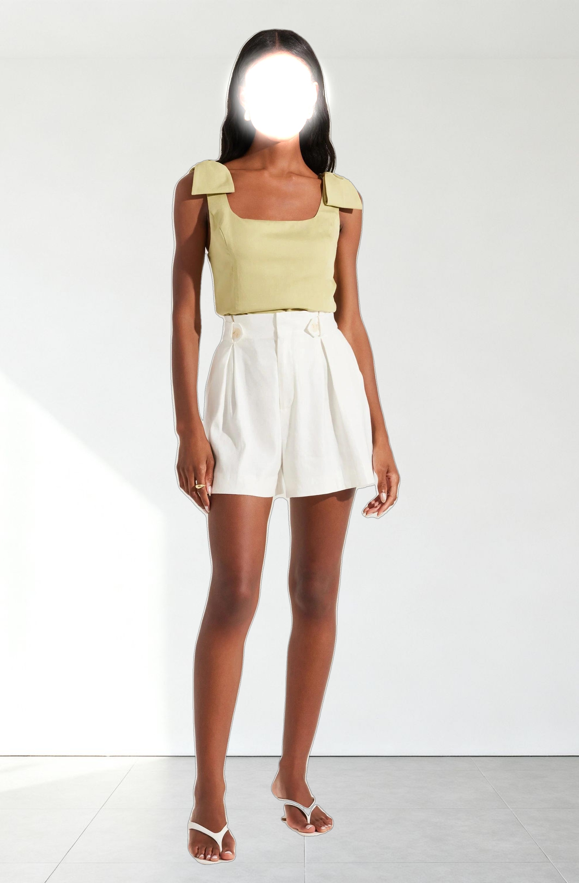 Jessica Bow Detail Sleeveless Top