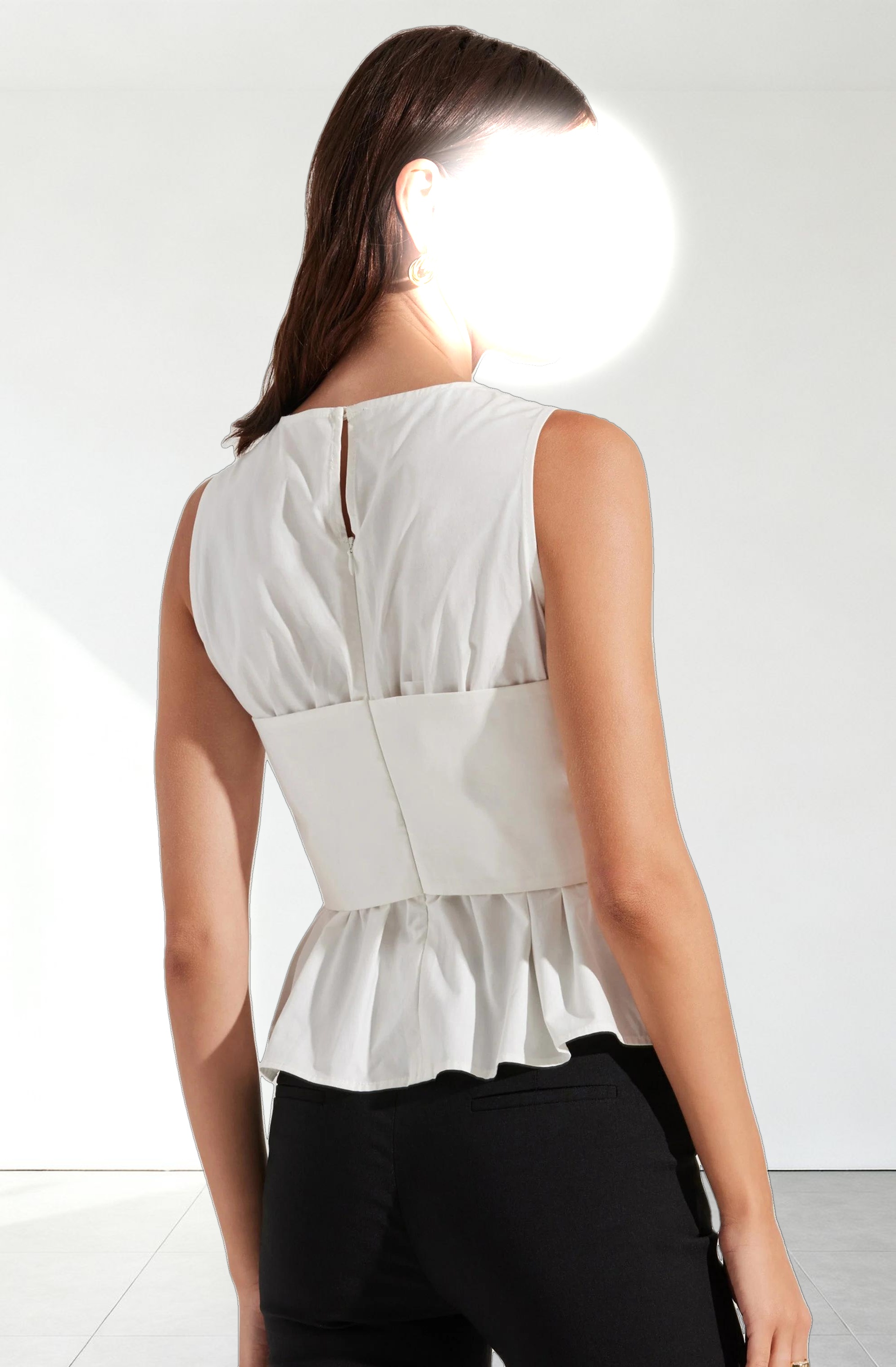 Isela Sleeveless Crossover Top