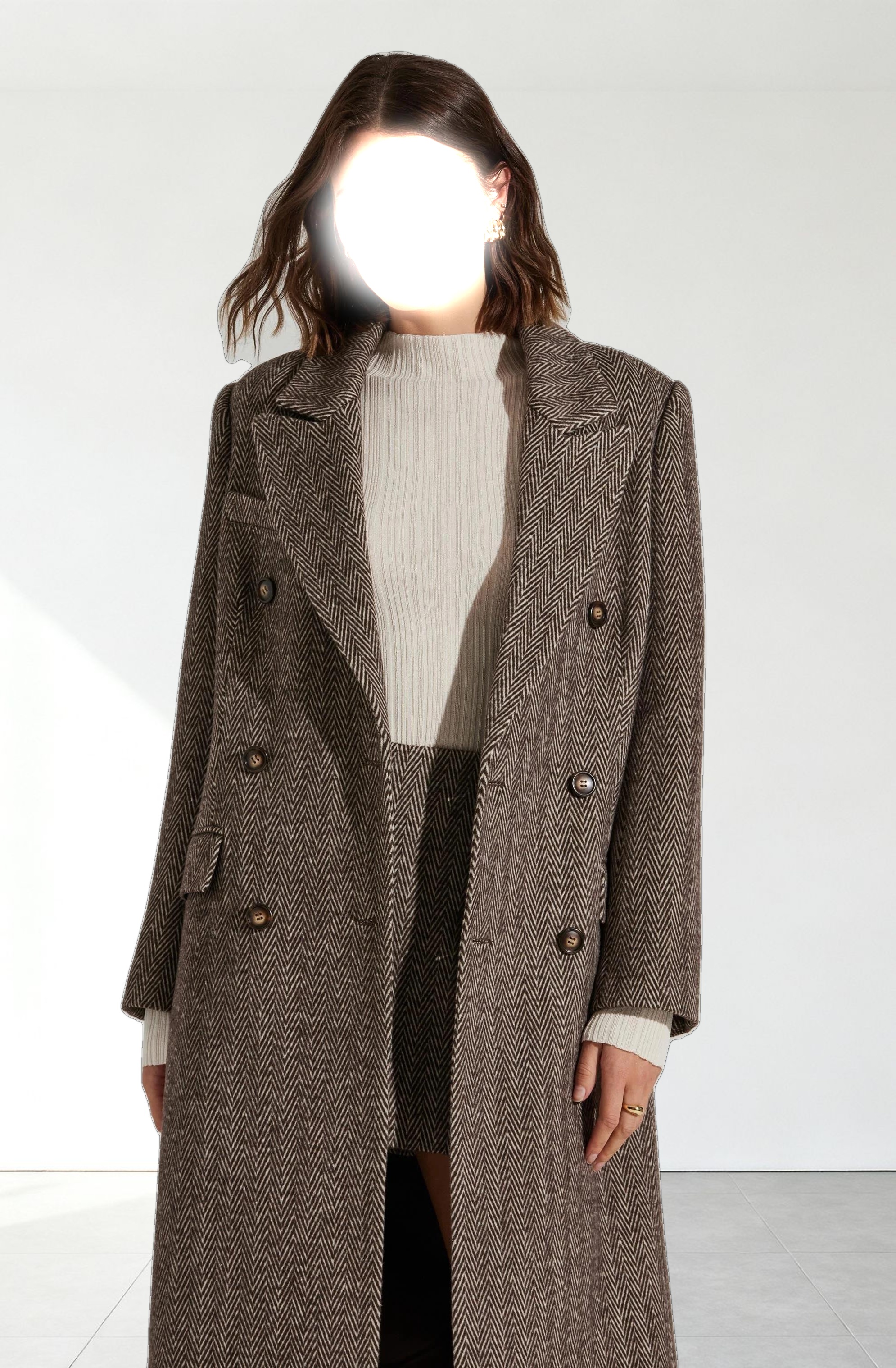 Morana Herringbone Coat