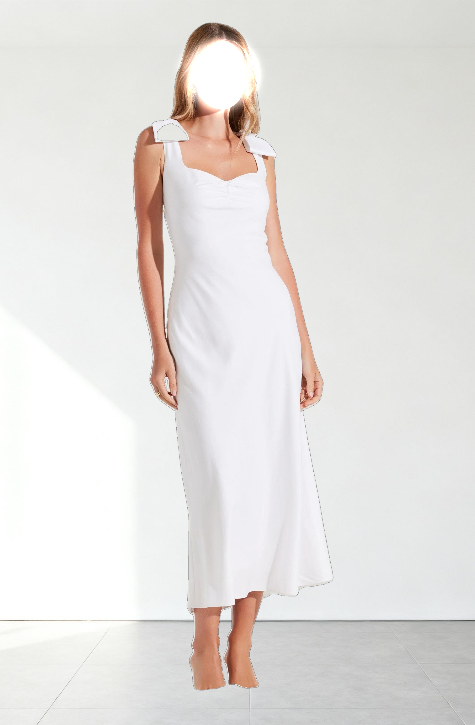 Kateleya Bow Detail Midi Dress