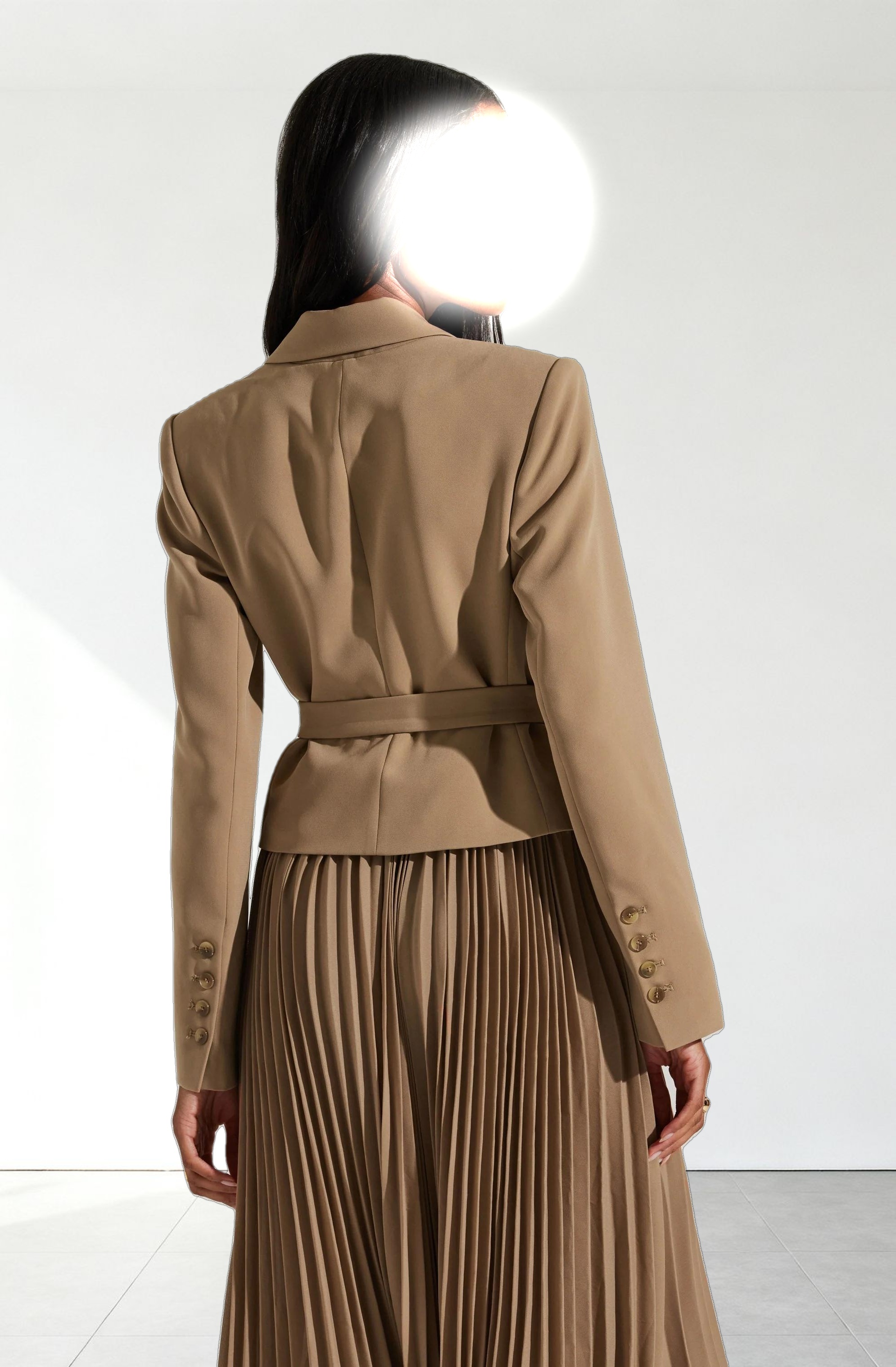 Sekani Mixed Media Wrap Dress