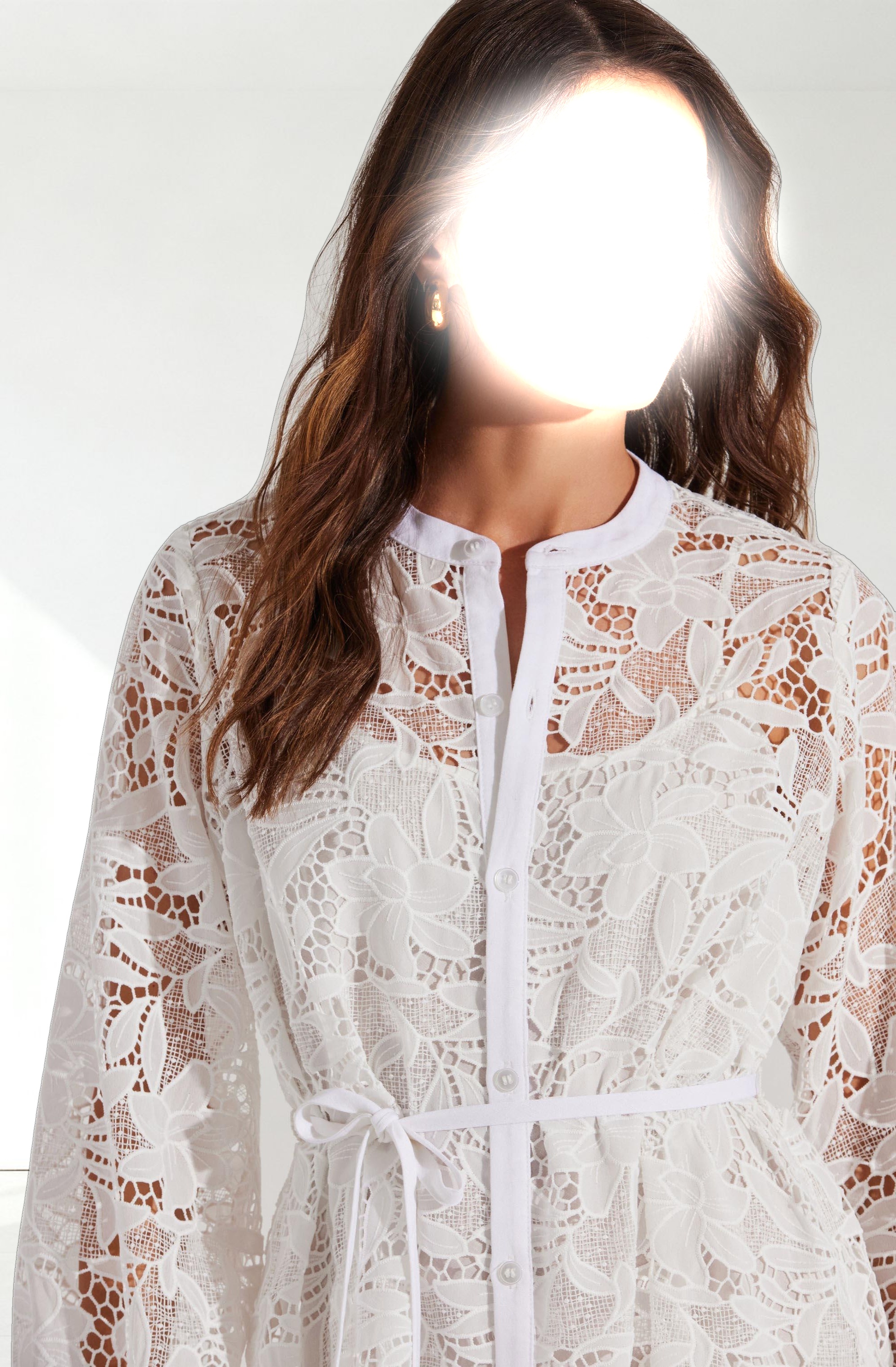 Celie Crochet Lace Mini Dress