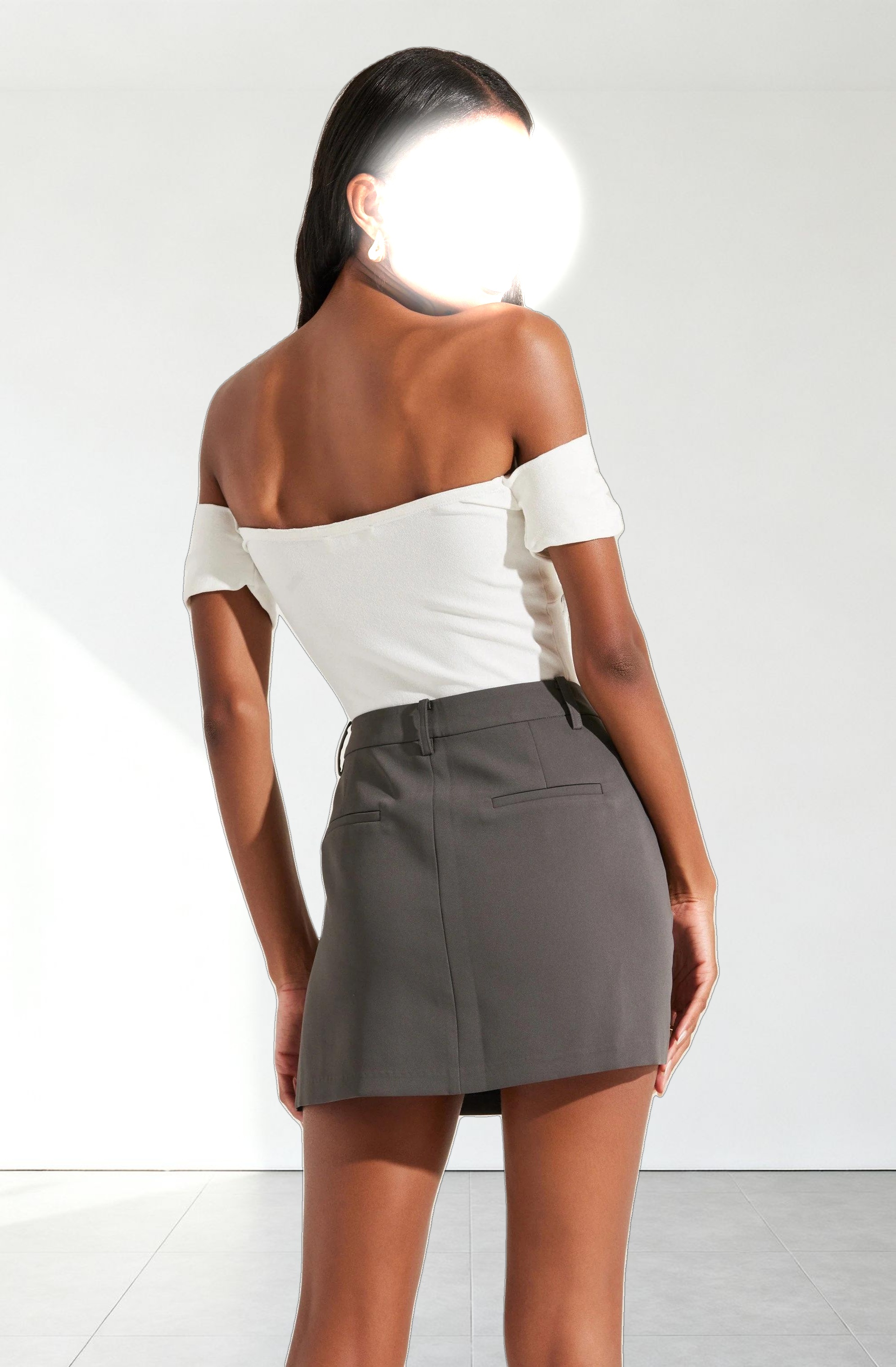 Twist Front Off Shoulder Top