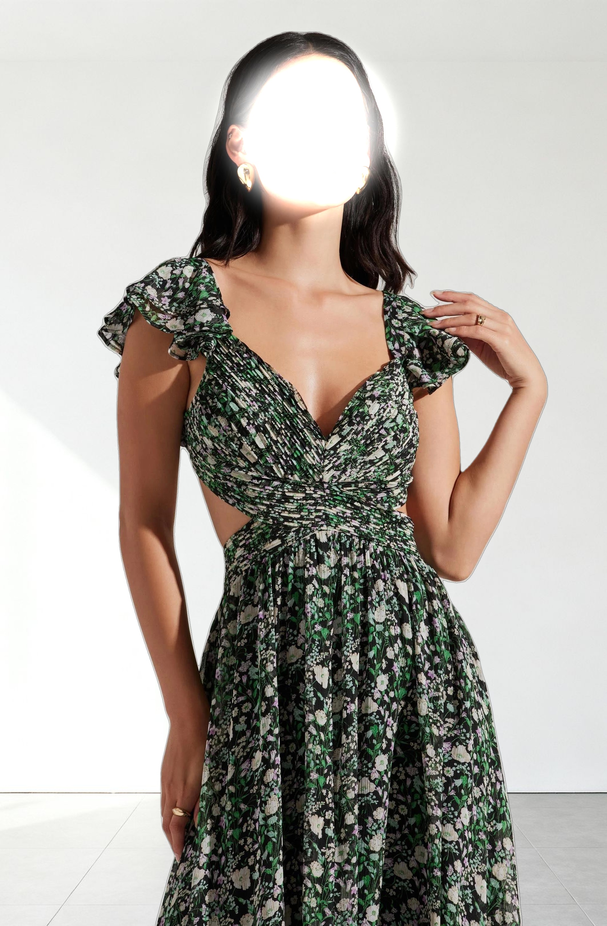 Primrose Floral Strappy Back Maxi Dress