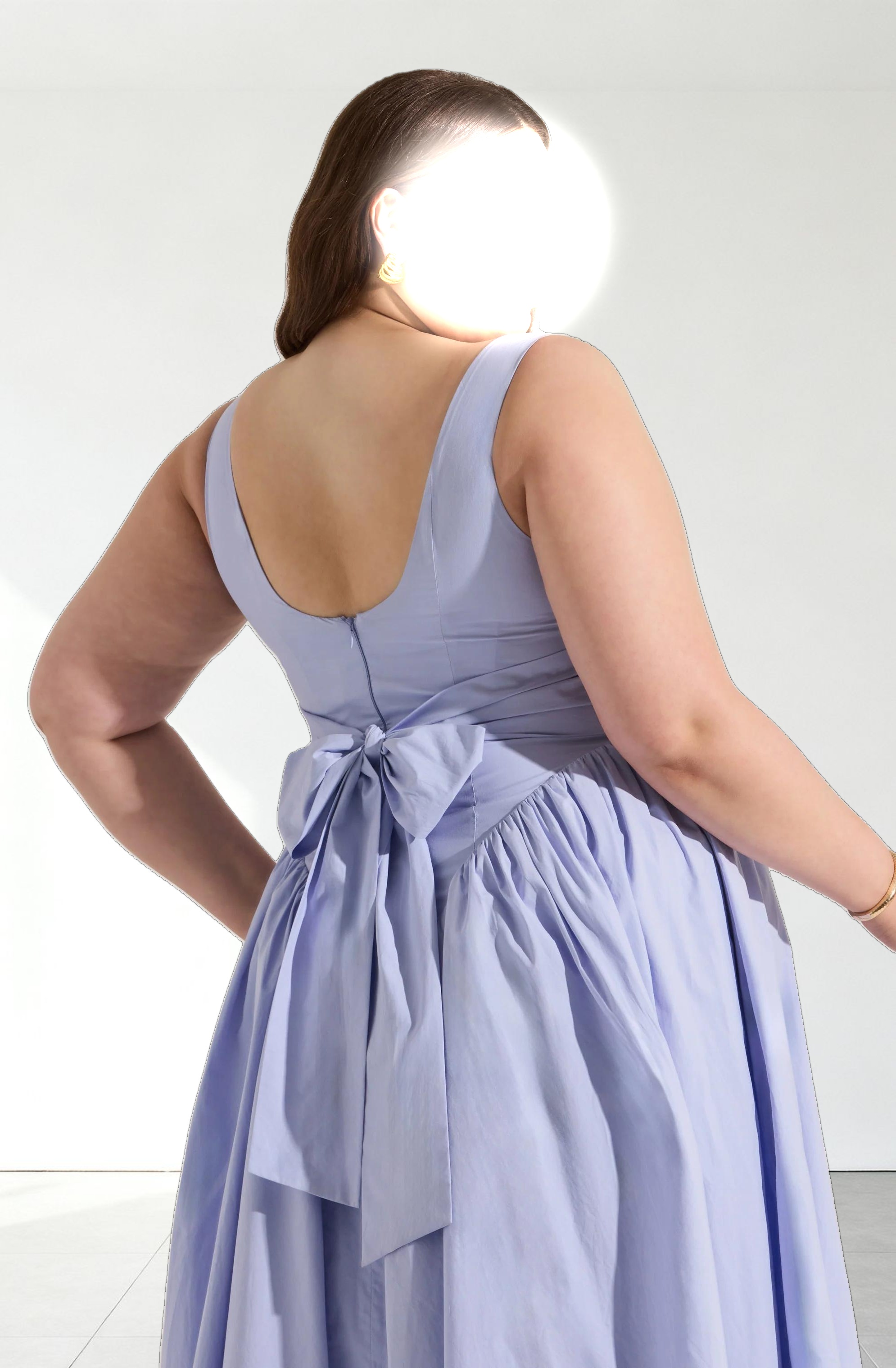 Vinya Poplin Drop Waist Dress