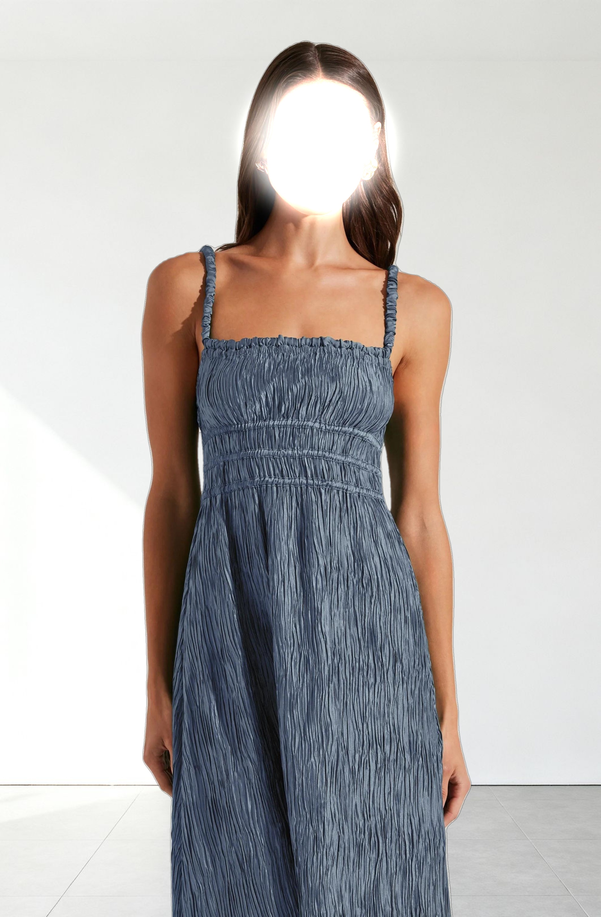 Neelam Smocked Open Back Dress