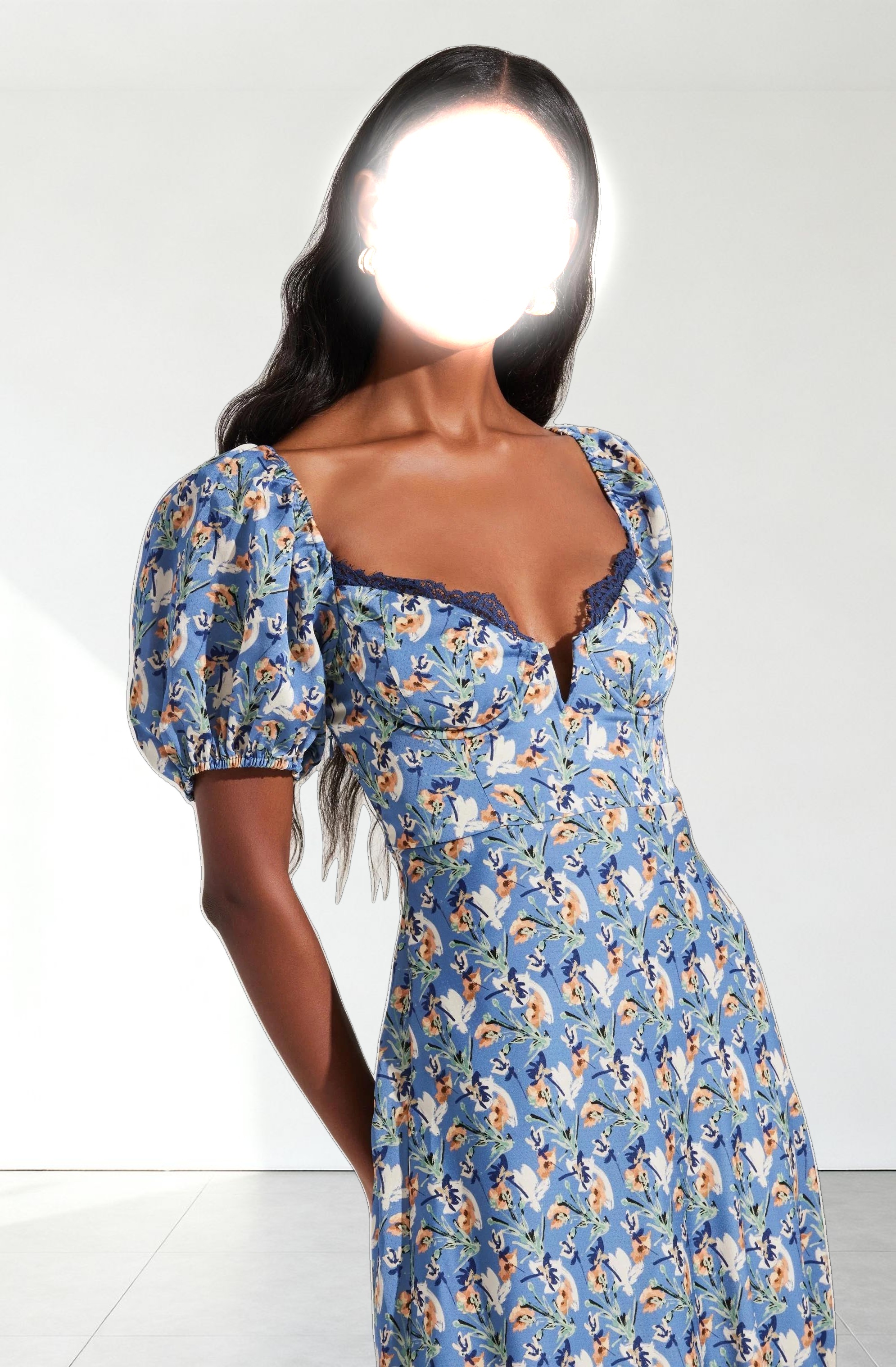 Sylvie Floral Bustier Maxi Dress