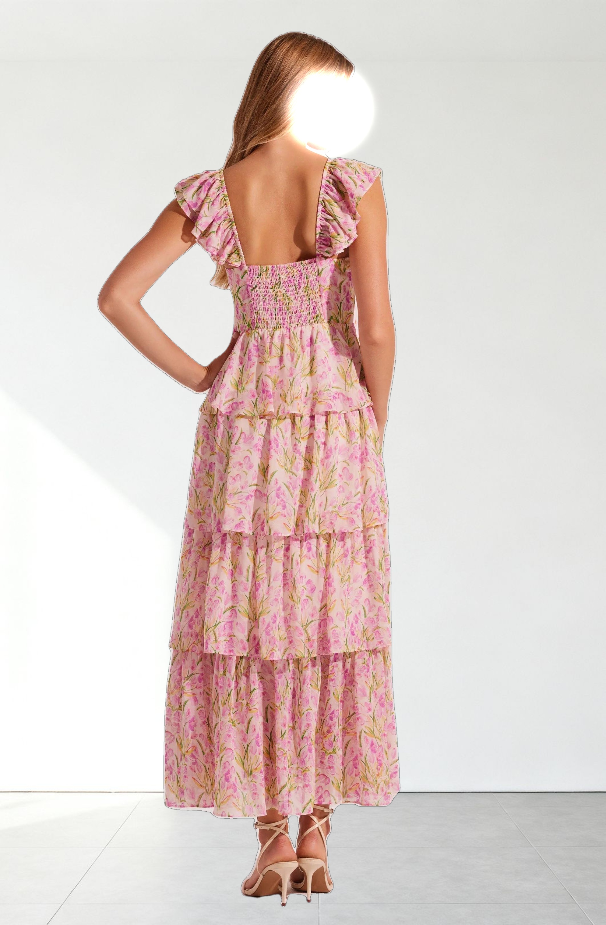 Midsummer Floral Tiered Maxi Dress