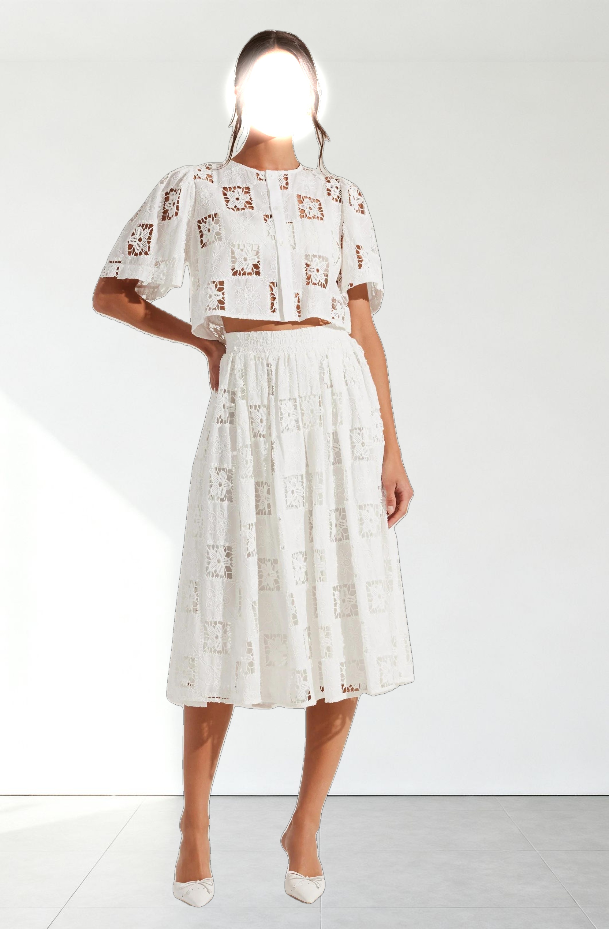 Andolina Crochet Lace Crop Top