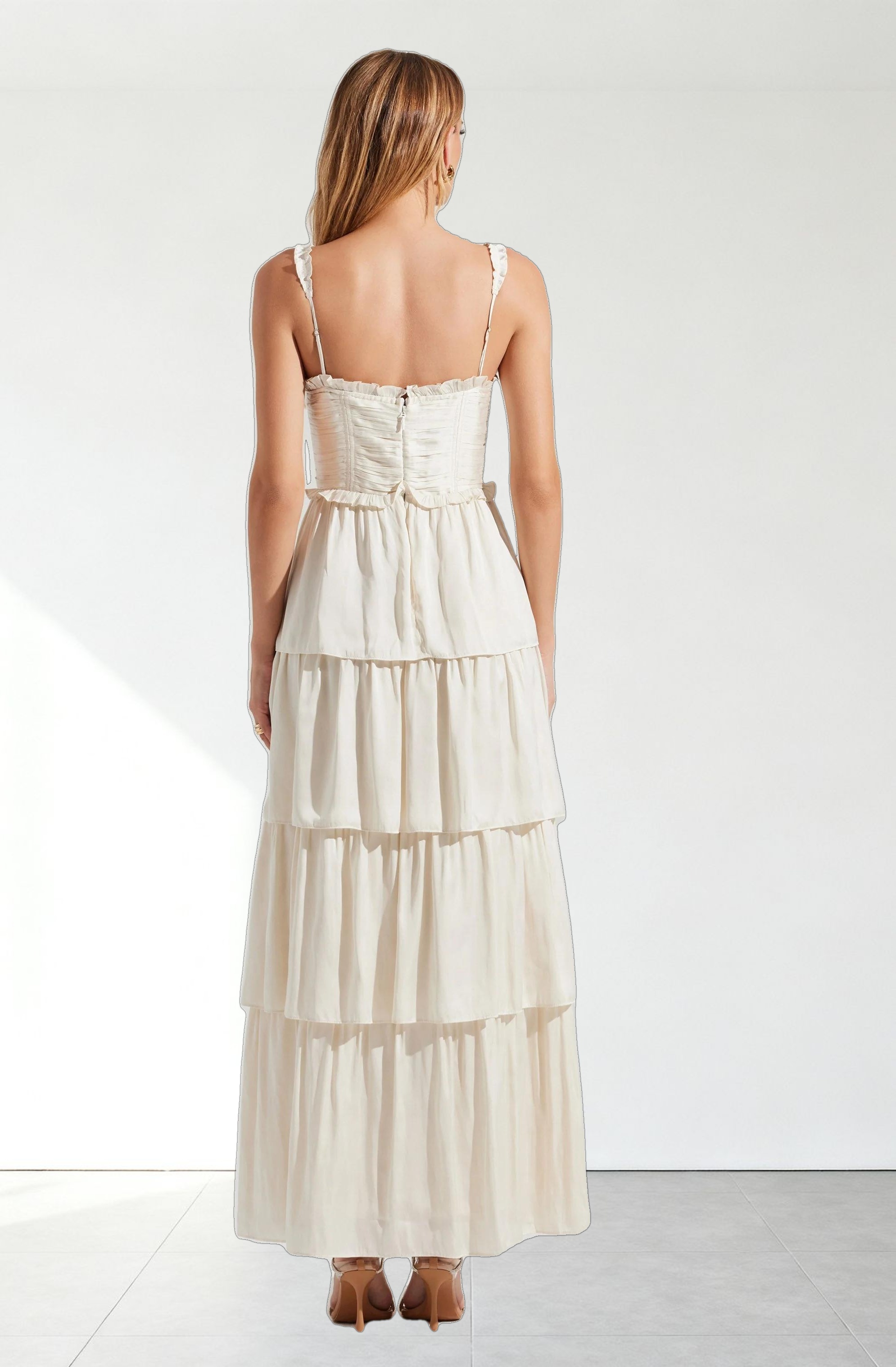 Tempany Tiered Bustier Maxi Dress