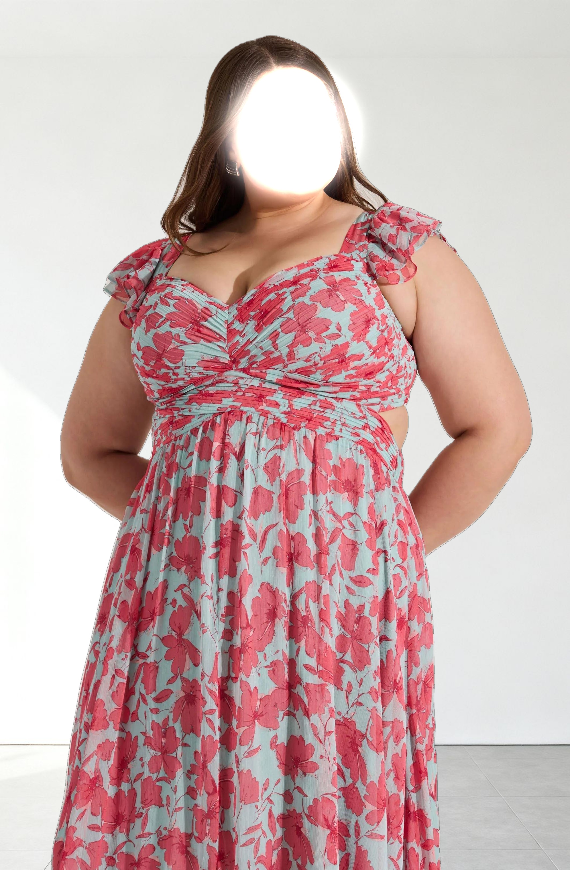 Primrose Floral Strappy Back Maxi Dress