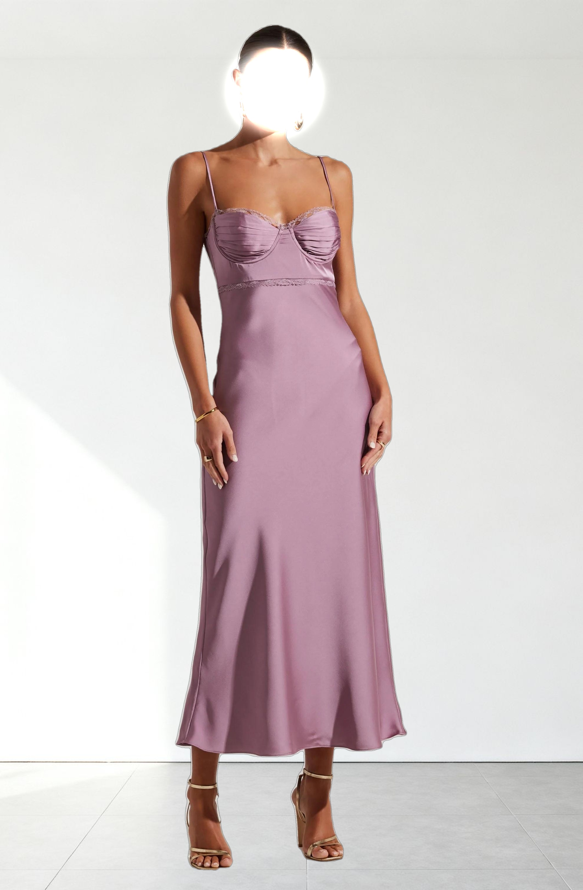 Florianne Satin Maxi Dress