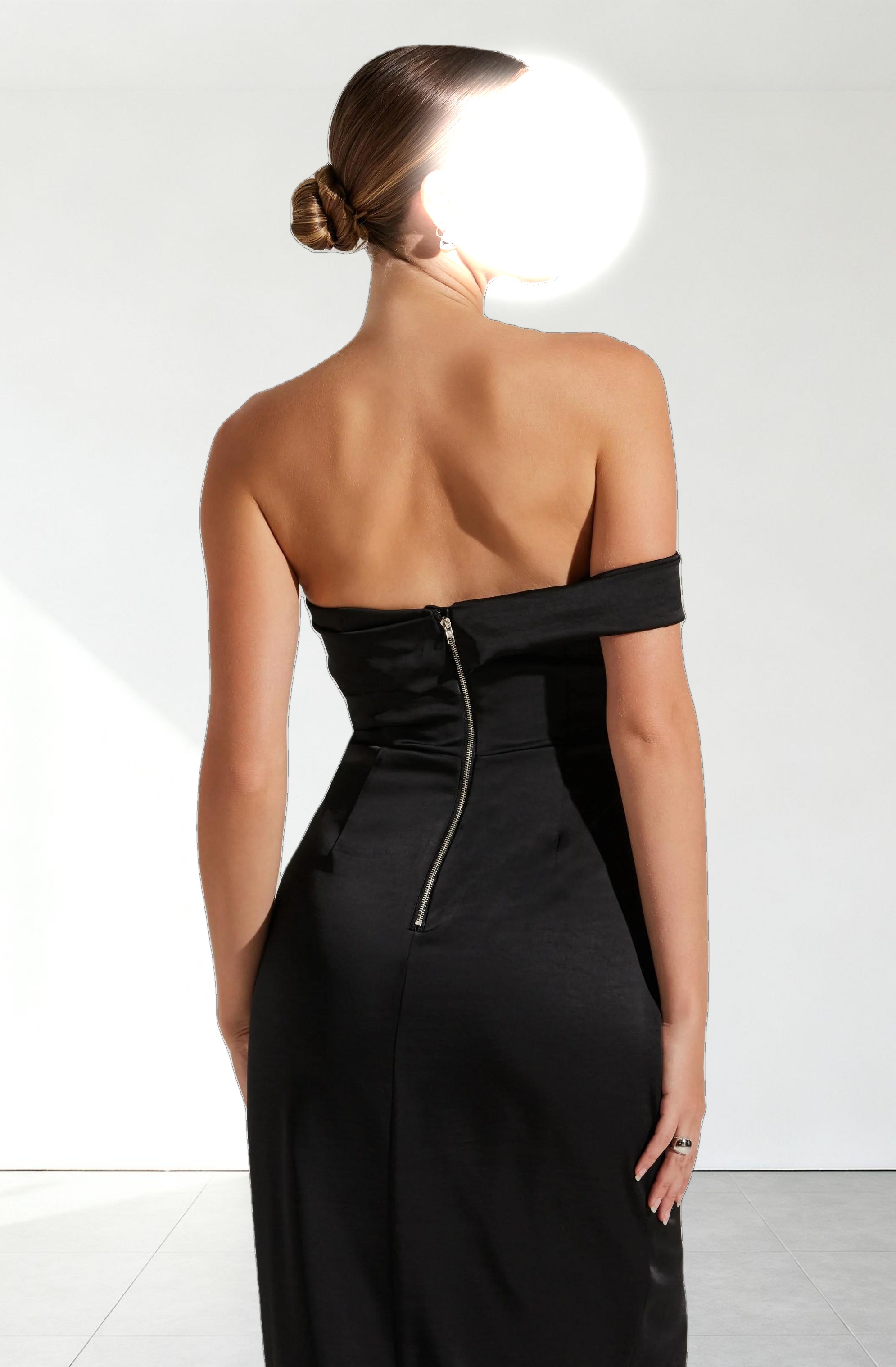 Gwyneria Off Shoulder Midi Dress