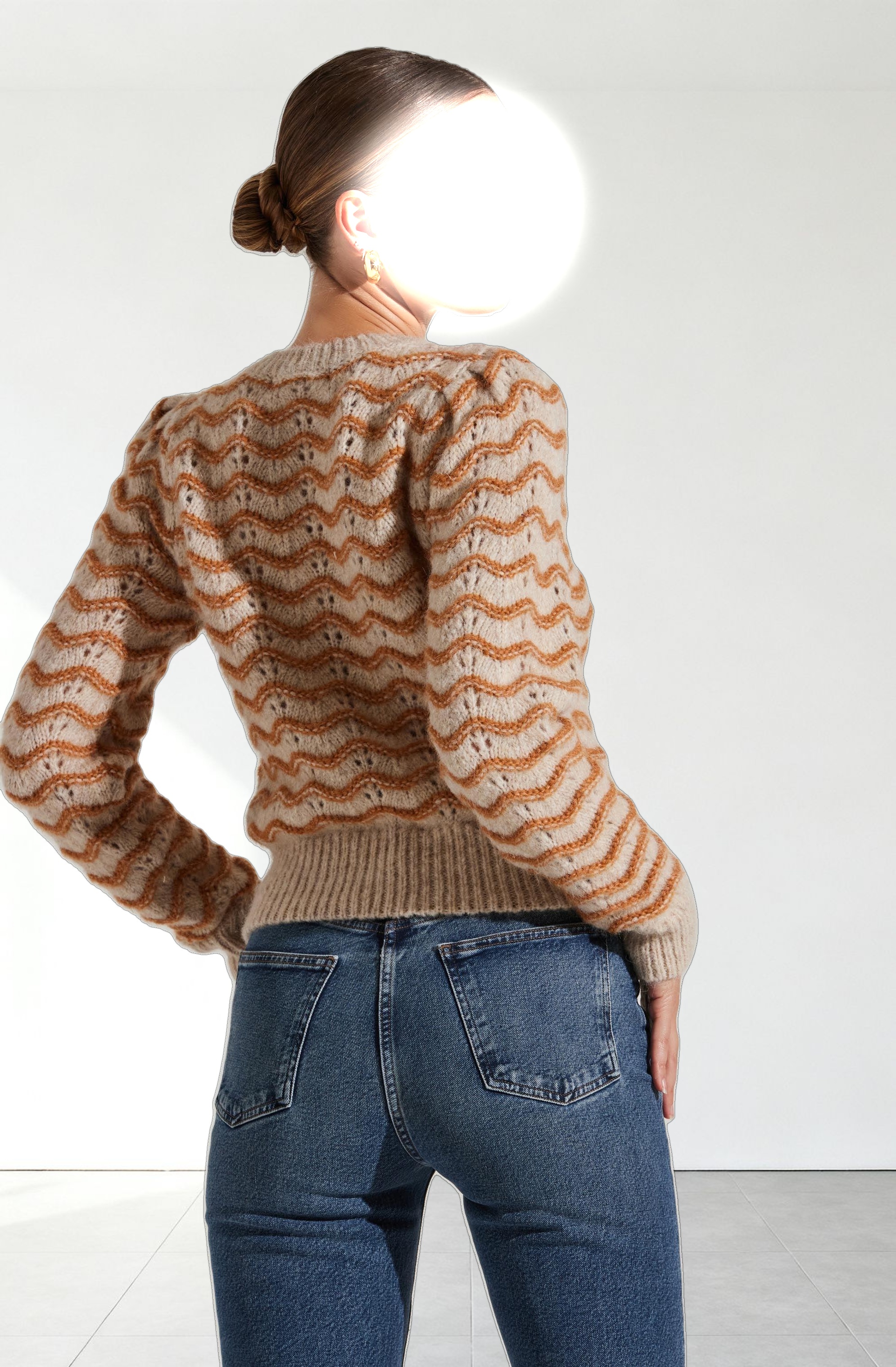 Jaylani Wavy Striped Sweater