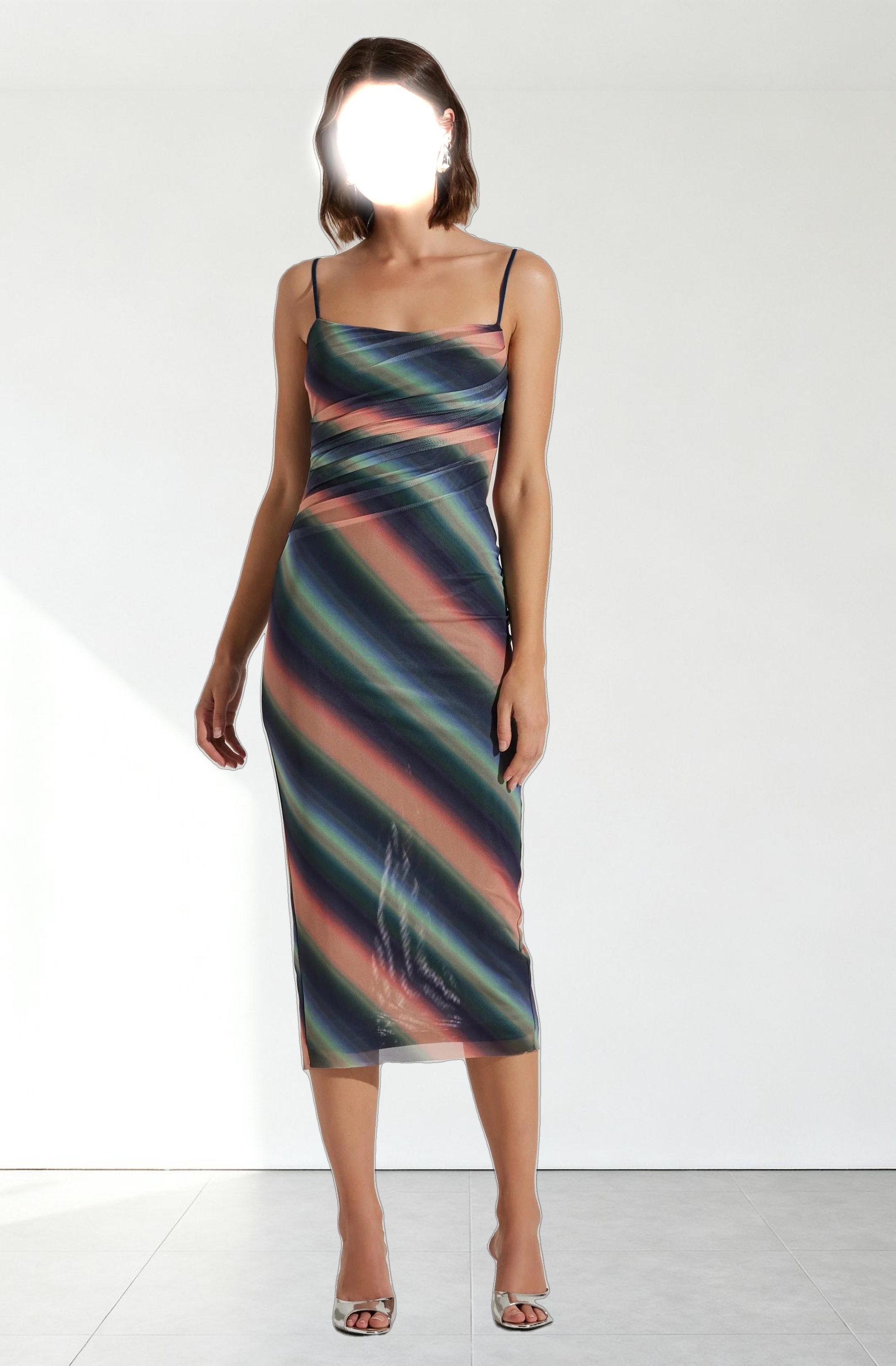 Synne Mesh Midi Dress