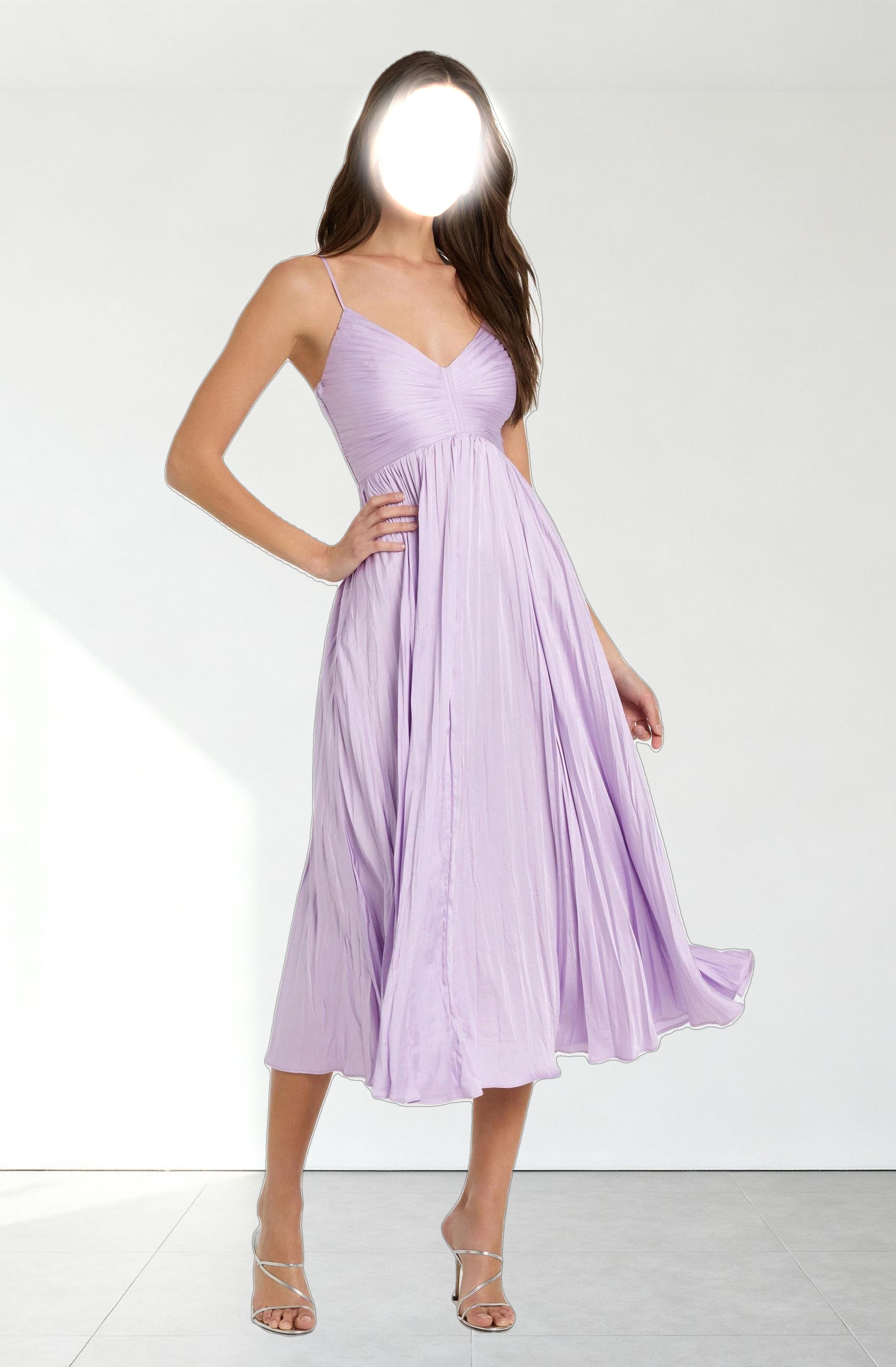 Maeve Pleated Midi Dress