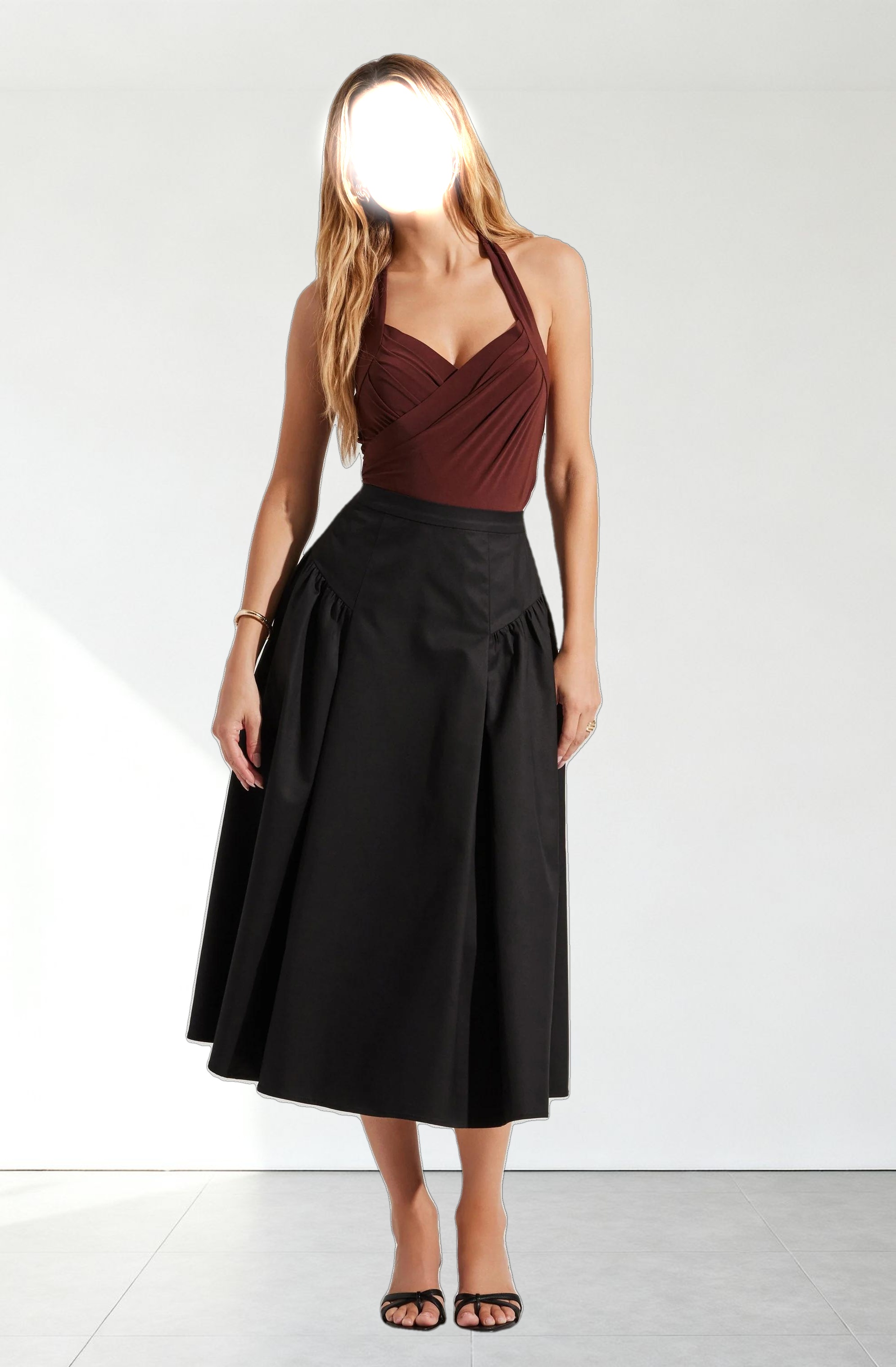 Dyanna Crossover Halter Bodysuit