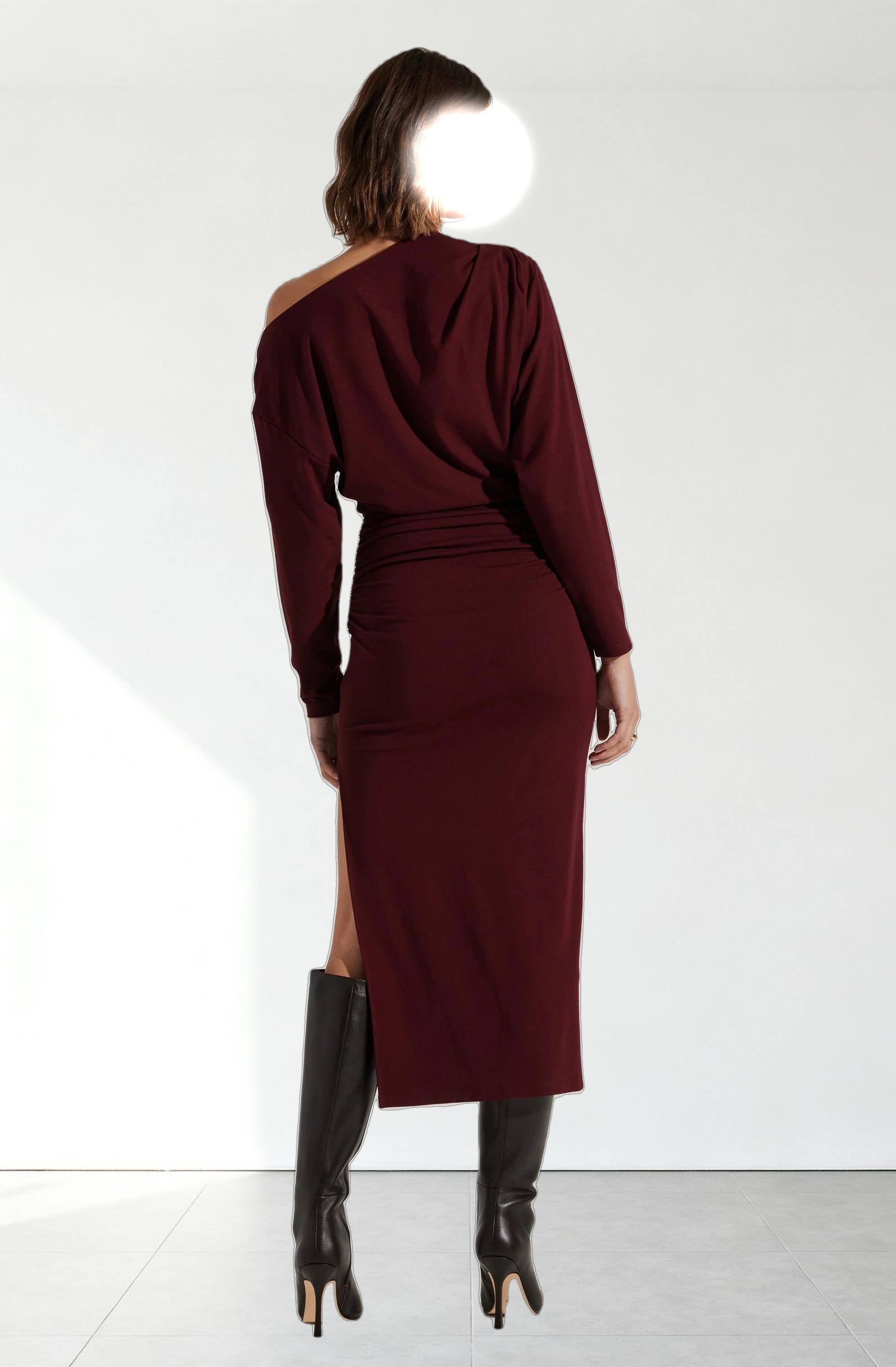 Nary Off Shoulder Midi Dress