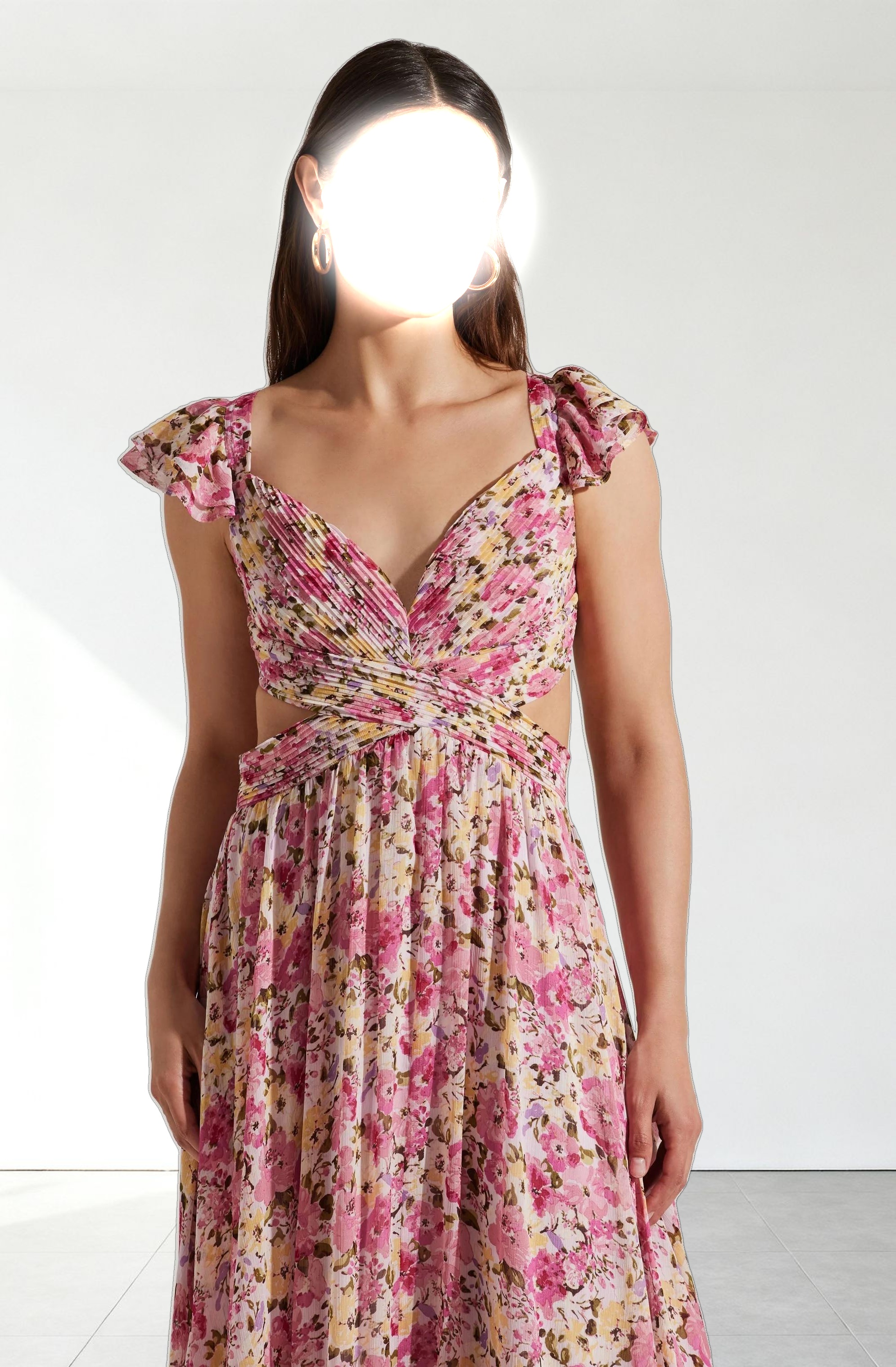 Primrose Floral Strappy Back Maxi Dress