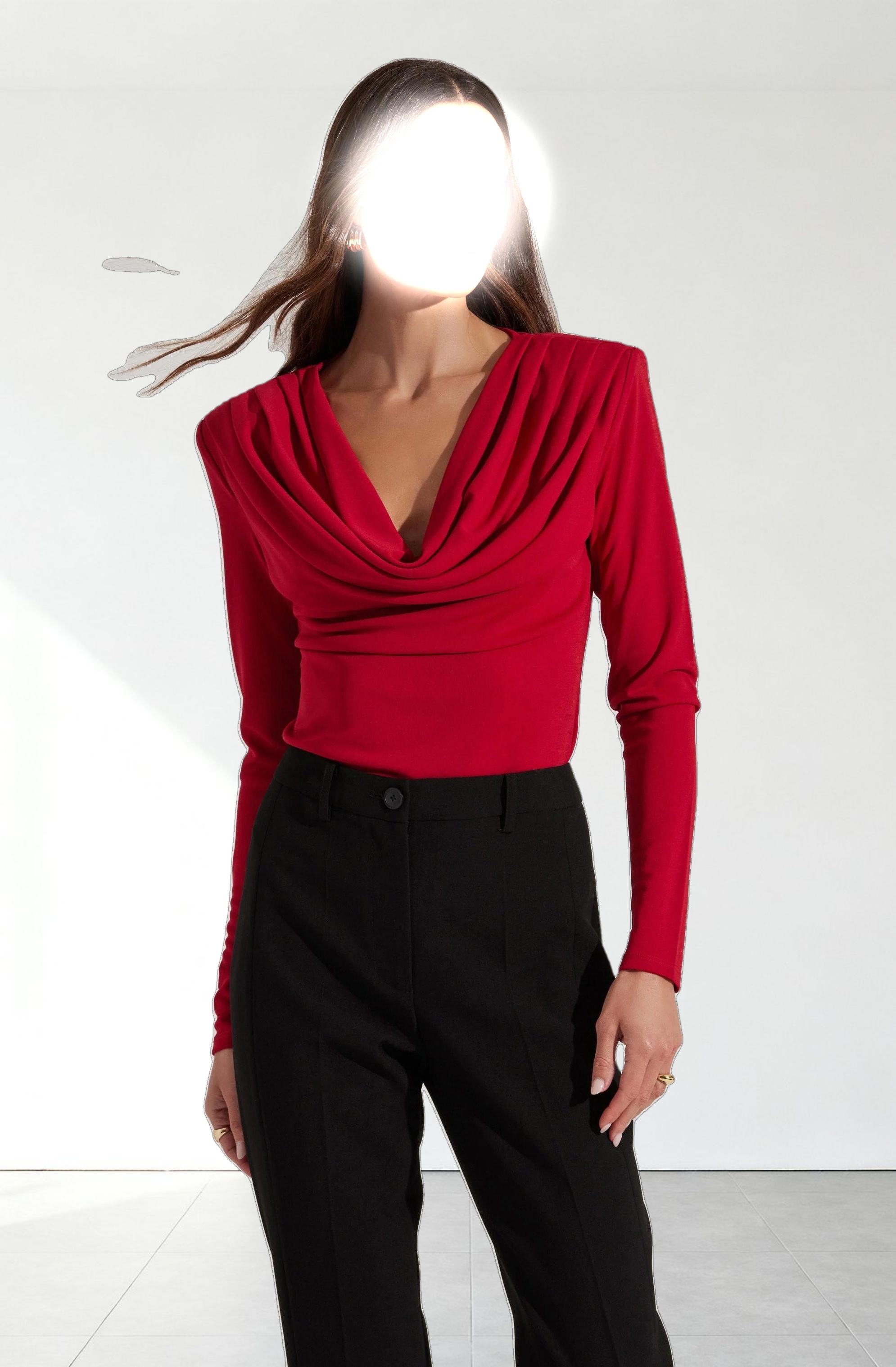 Deep Cowl Neck Top