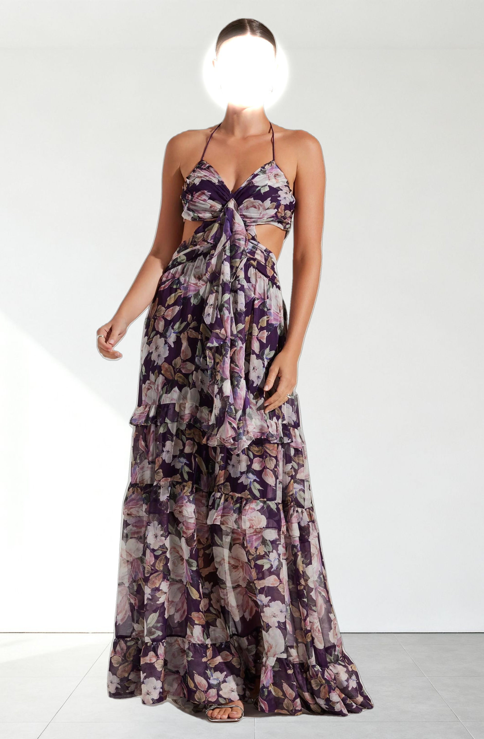 Kitsune Floral Maxi Dress